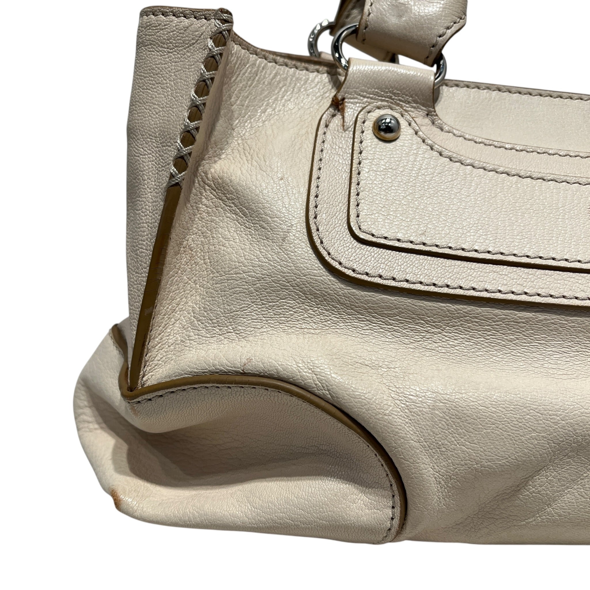 CELINE/Hand Bag/Leather/CRM/VINTAGE BOOGIE/SILVER/HORSE view 8