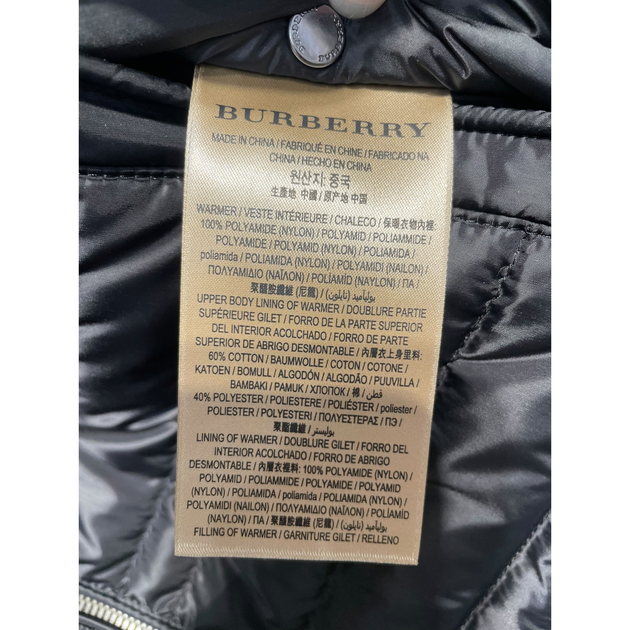 BURBERRY/Puffer Vest/50/Polyester/BLK/CNALLASI8GUA view 4