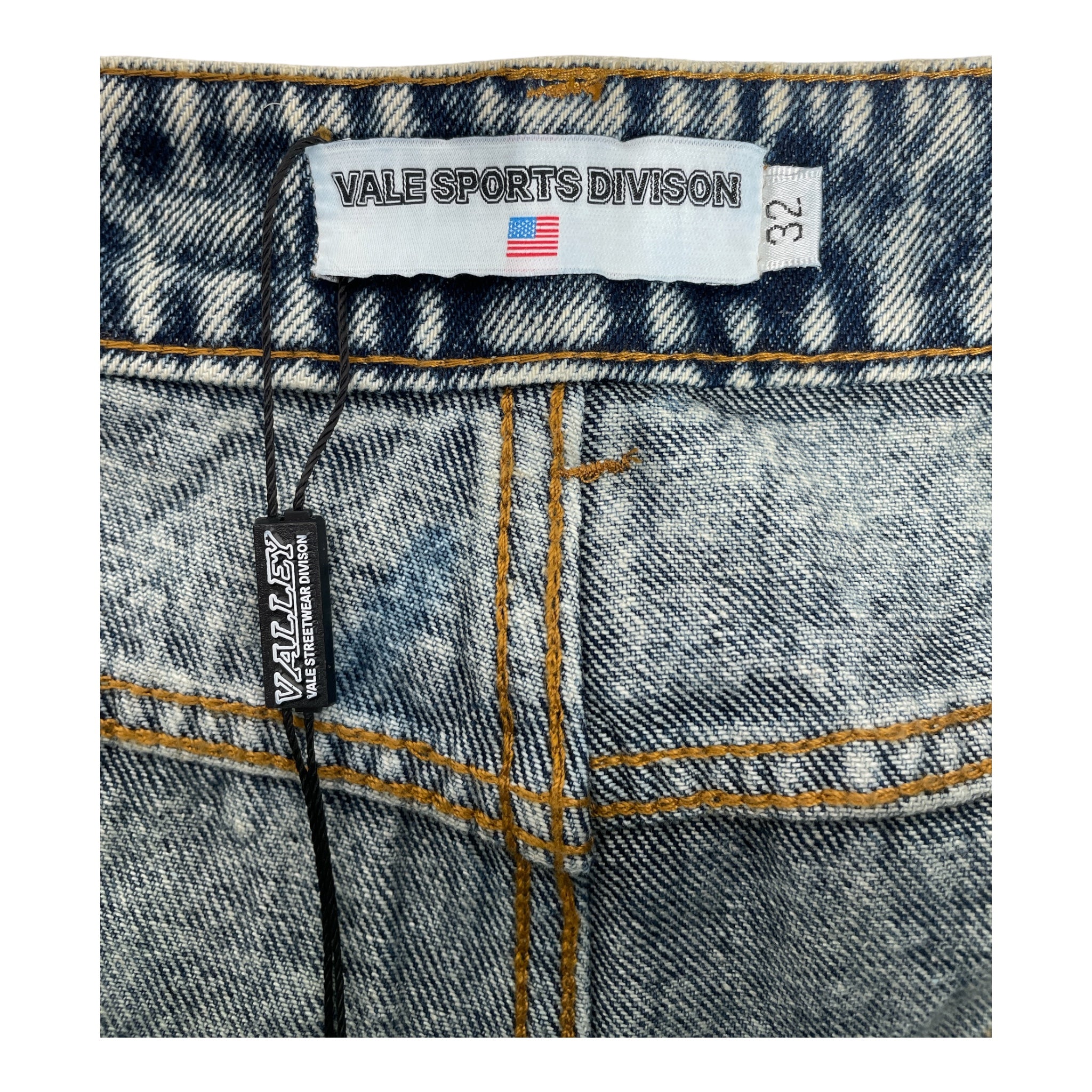 Vale/Straight Pants/34/Denim/BLU/RHINESTONE WORK view 3