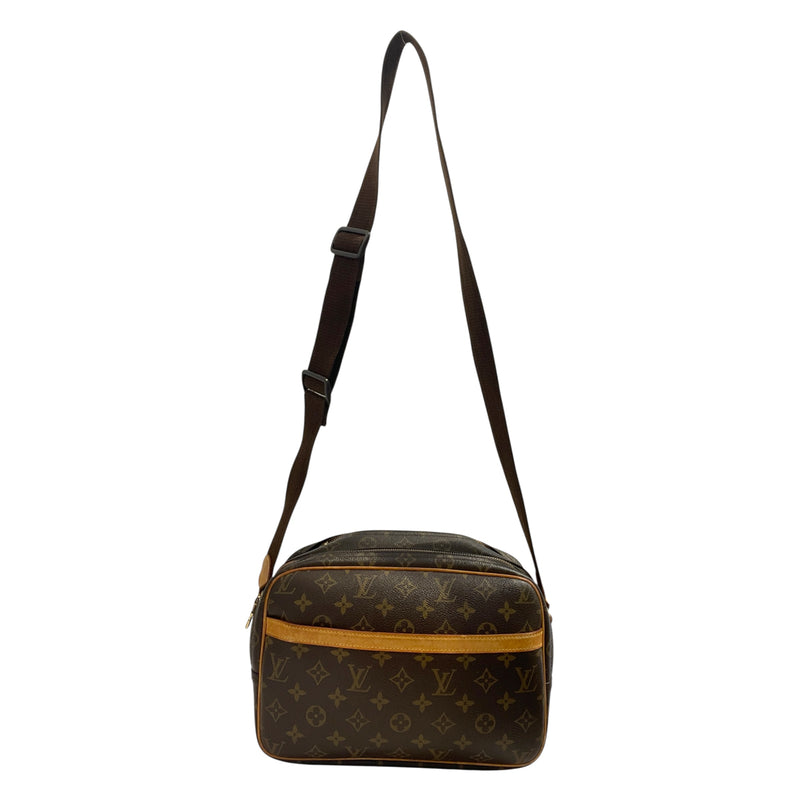 LOUIS VUITTON/Cross Body Bag/OS/Monogram/Leather/BRW/LV Monogram Reporter PM