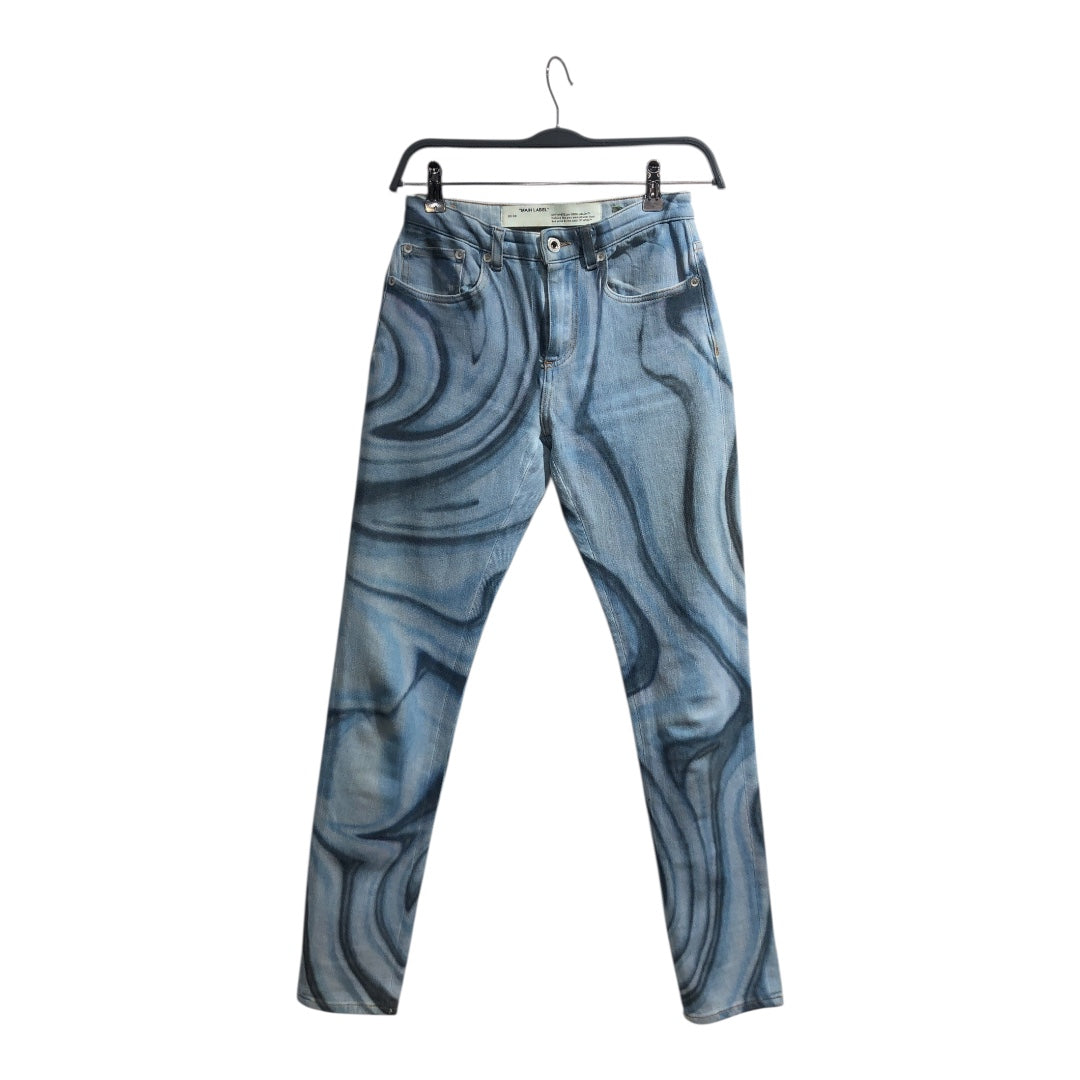 OFF-WHITE/Skinny Pants/25/All Over Print/Cotton/IDG/ view 1
