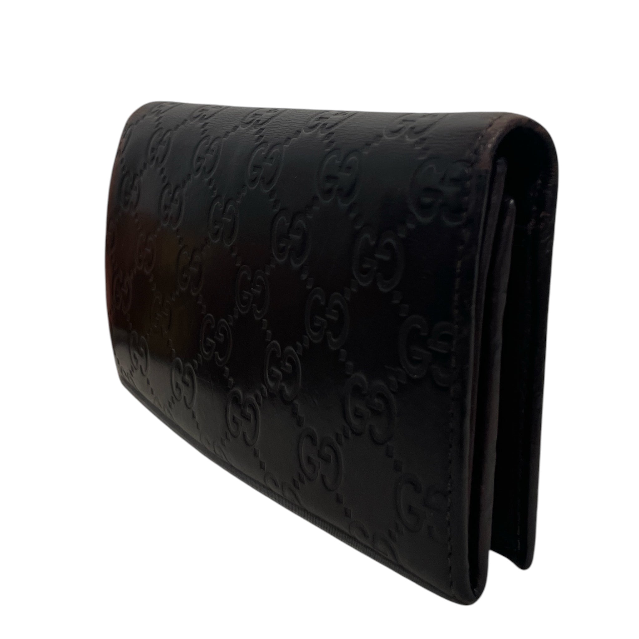 GUCCI/Long Wallet/Monogram/Faux Leather/BRW/ view 2