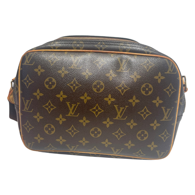 LOUIS VUITTON/Cross Body Bag/OS/Monogram/Leather/BRW/LV Monogram Reporter PM
