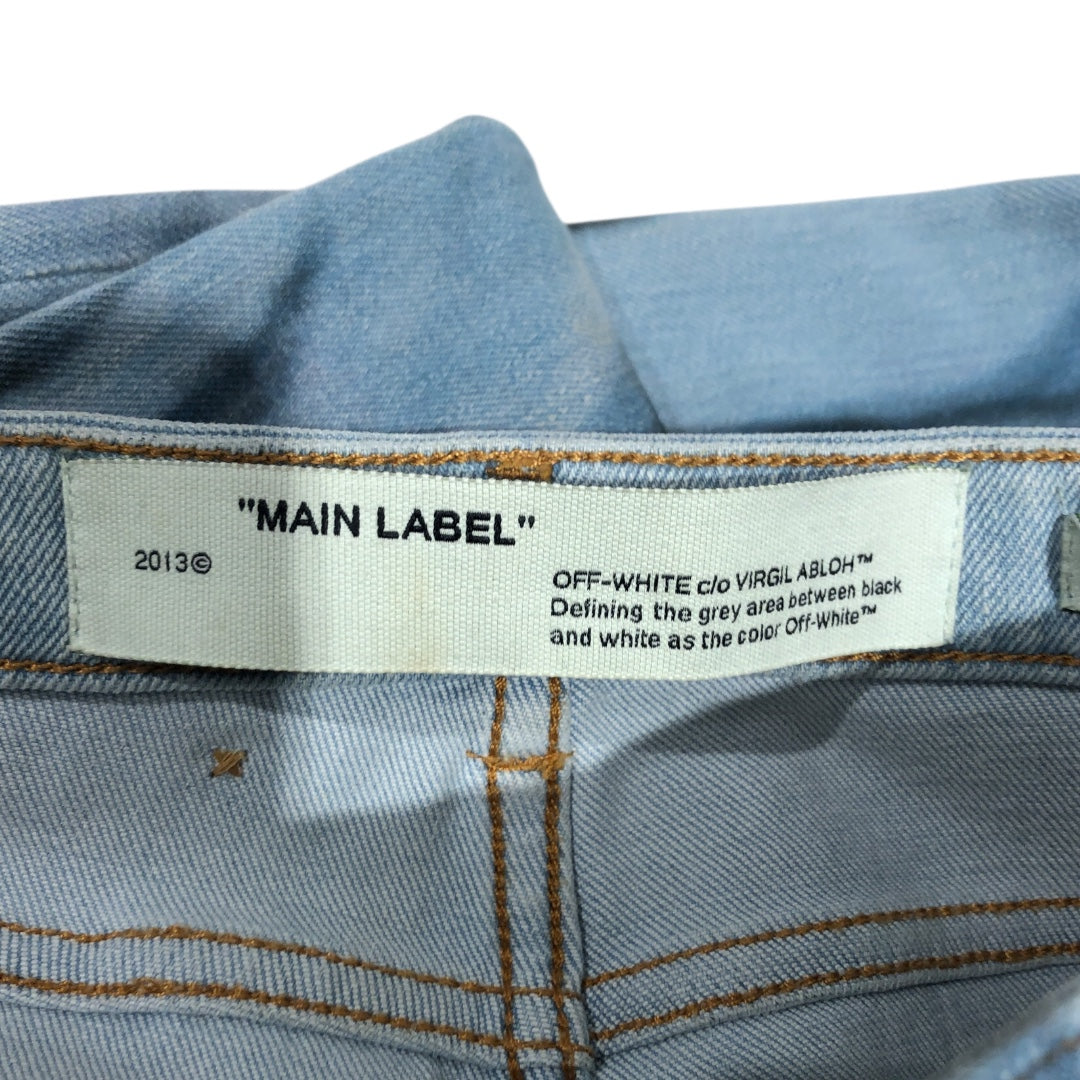 OFF-WHITE/Skinny Pants/25/All Over Print/Cotton/IDG/ view 3