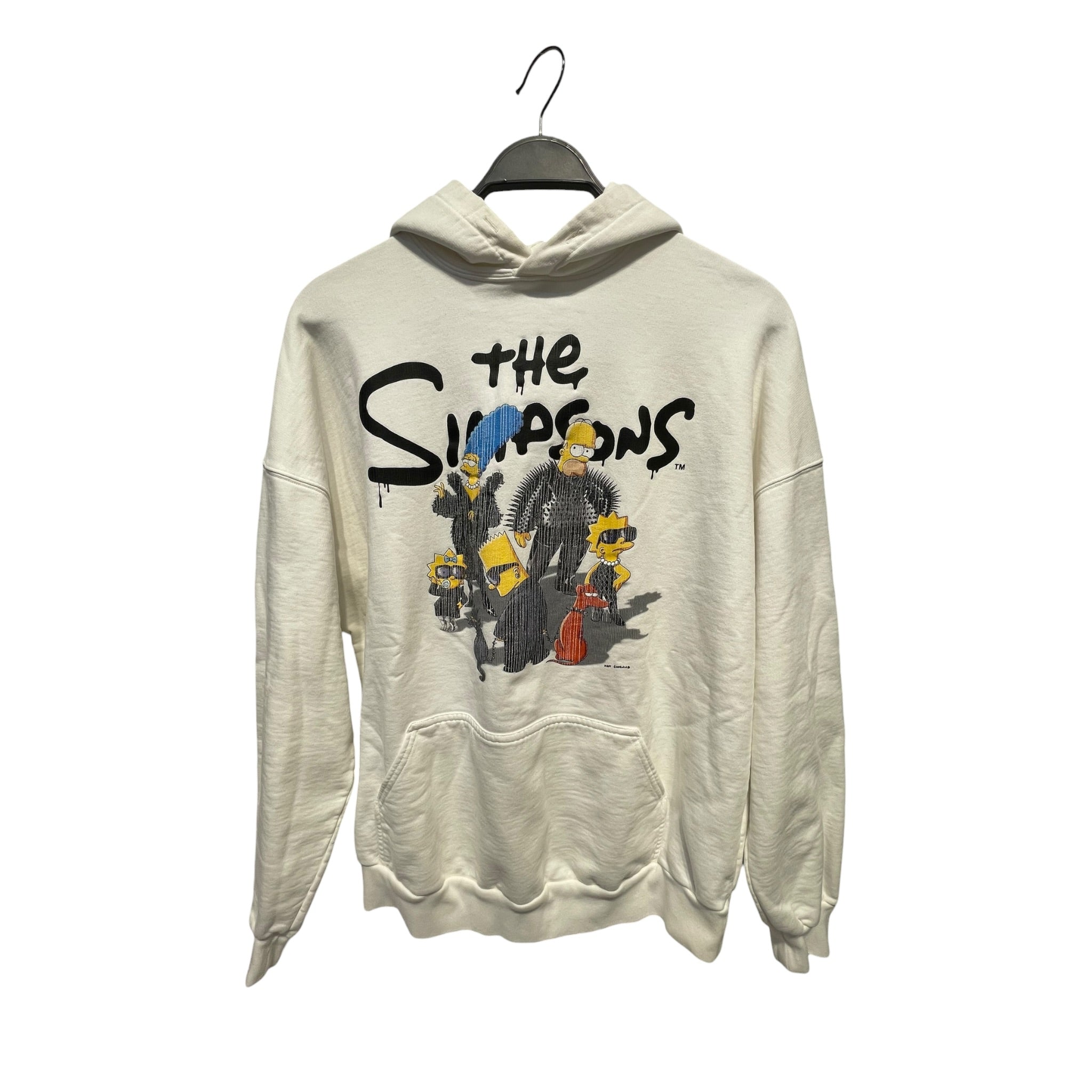 BALENCIAGA/Hoodie/L/Cotton/WHT/simpsons collab view 1