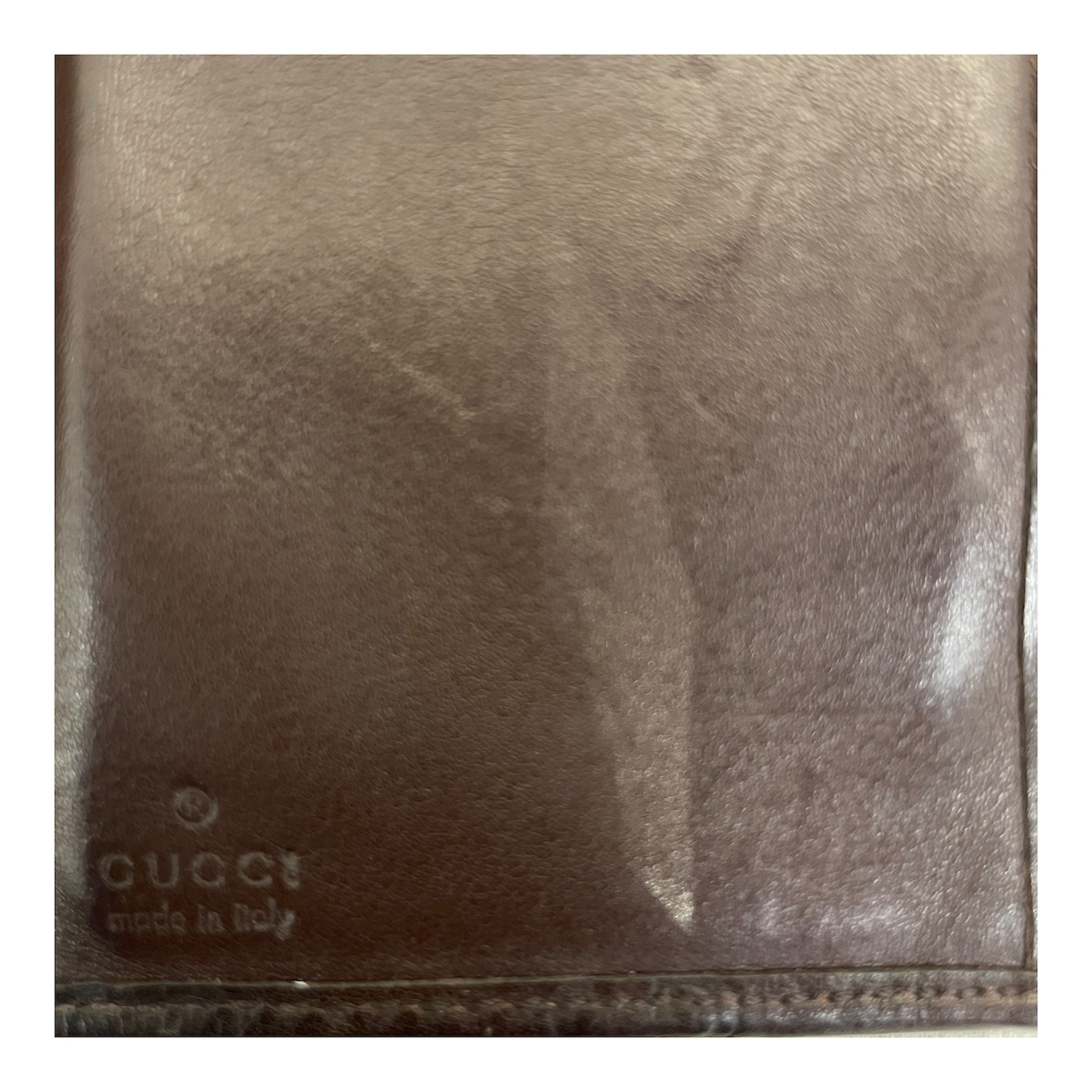 GUCCI/Long Wallet/Monogram/Faux Leather/BRW/ view 5