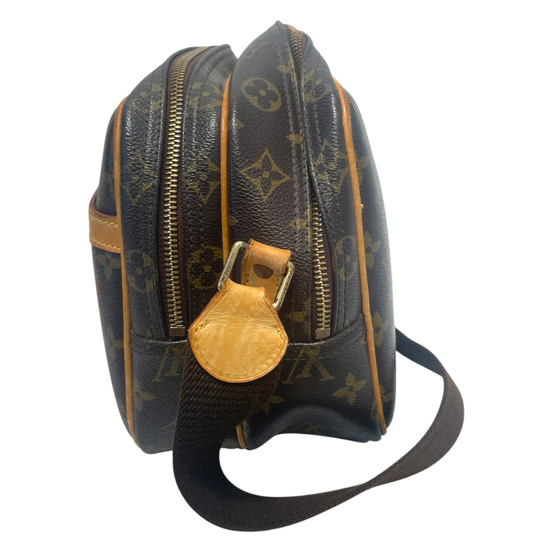 LOUIS VUITTON/Cross Body Bag/OS/Monogram/Leather/BRW/LV Monogram Reporter PM