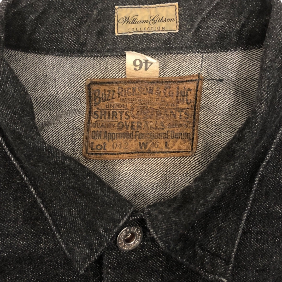BUZZ RICKSONS/Denim Jkt/46/Denim/BLK/ view 3