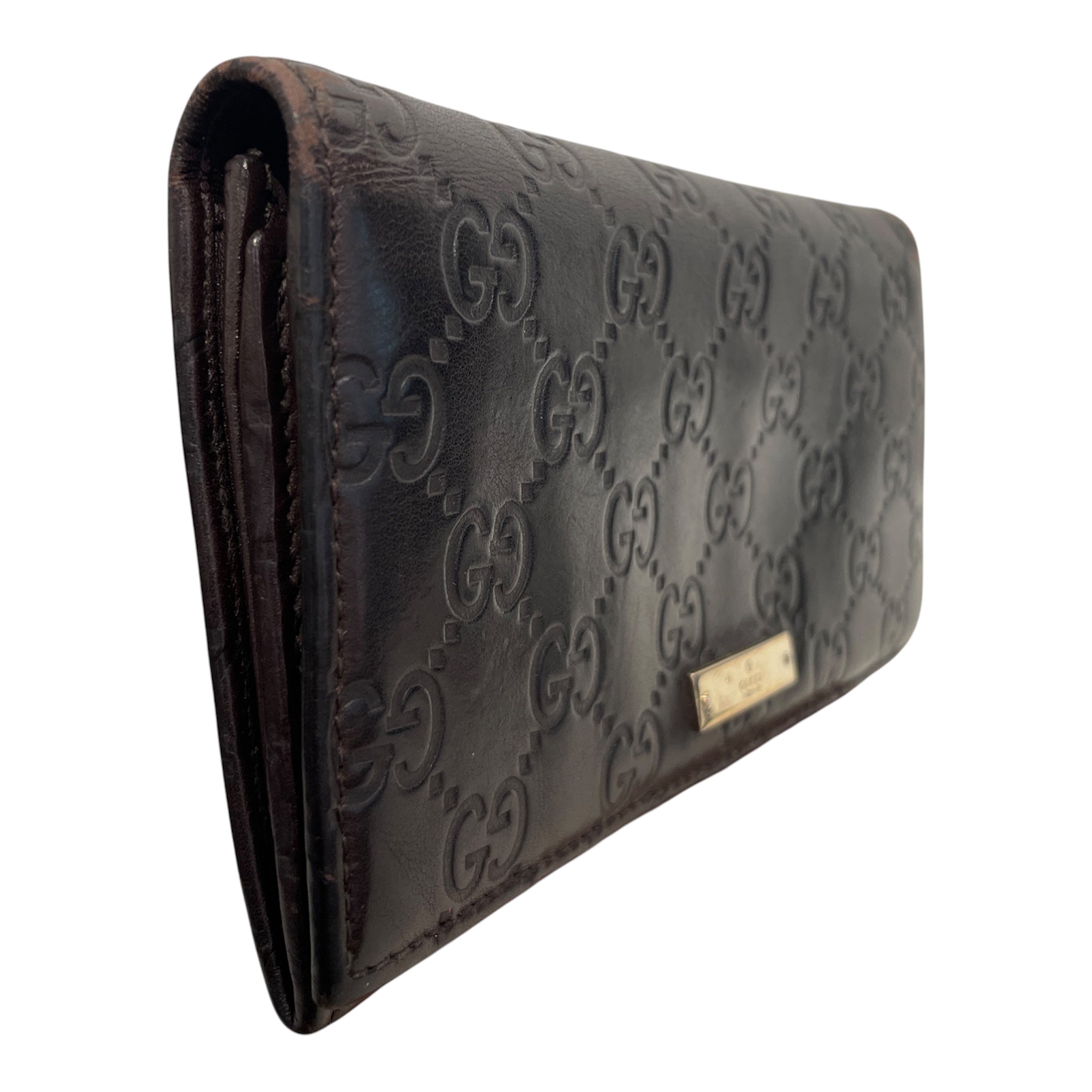 GUCCI/Long Wallet/Monogram/Faux Leather/BRW/ view 6