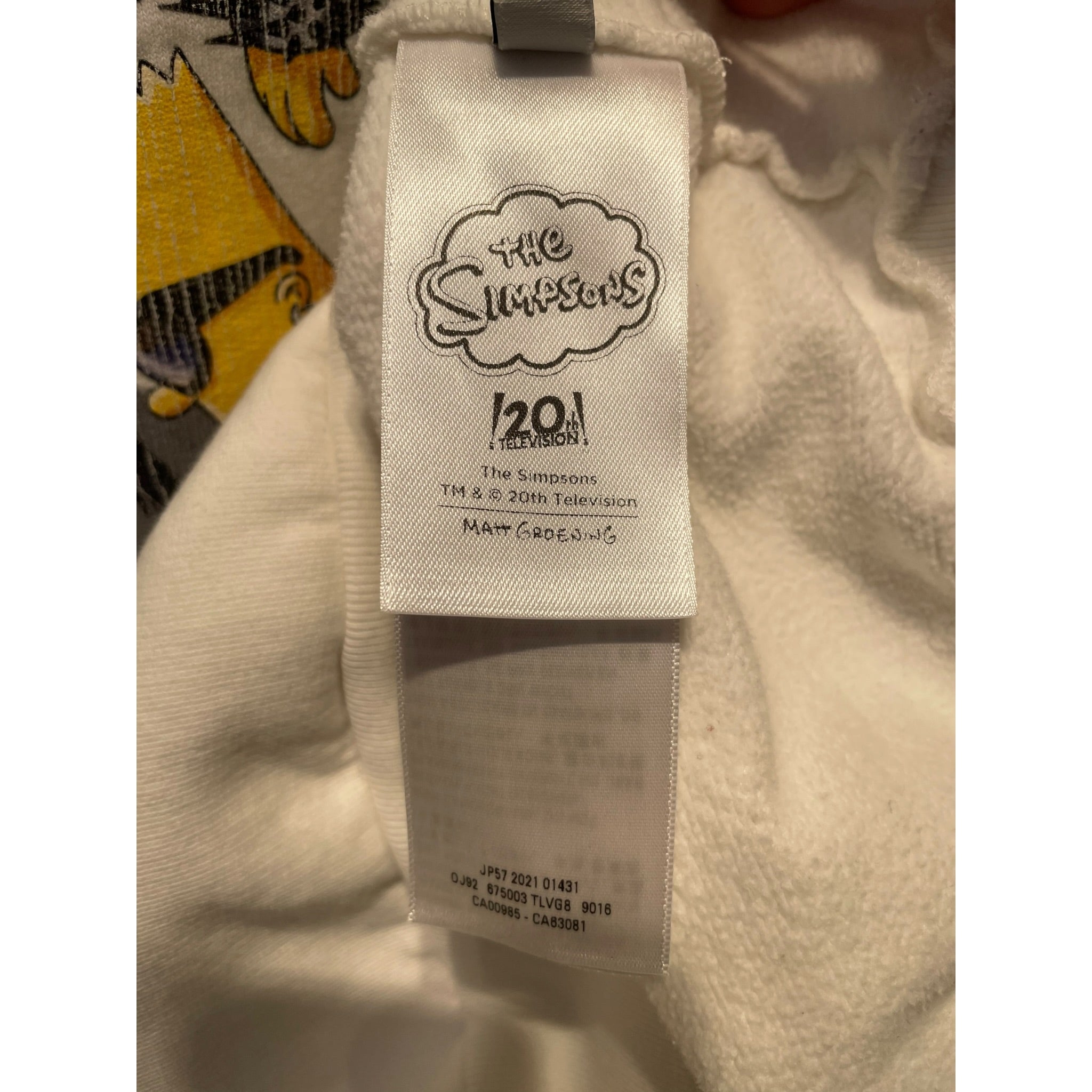 BALENCIAGA/Hoodie/L/Cotton/WHT/simpsons collab view 4