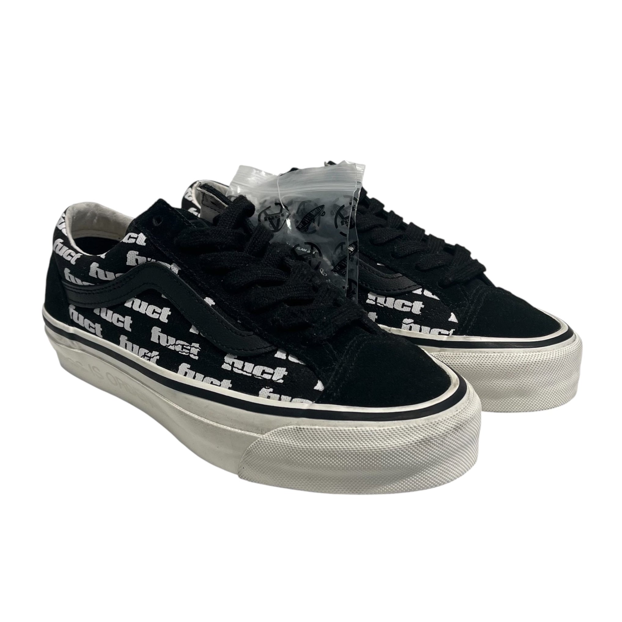 FUCT/Low-Sneakers/US 6.5/Cotton/BLK/ view 1