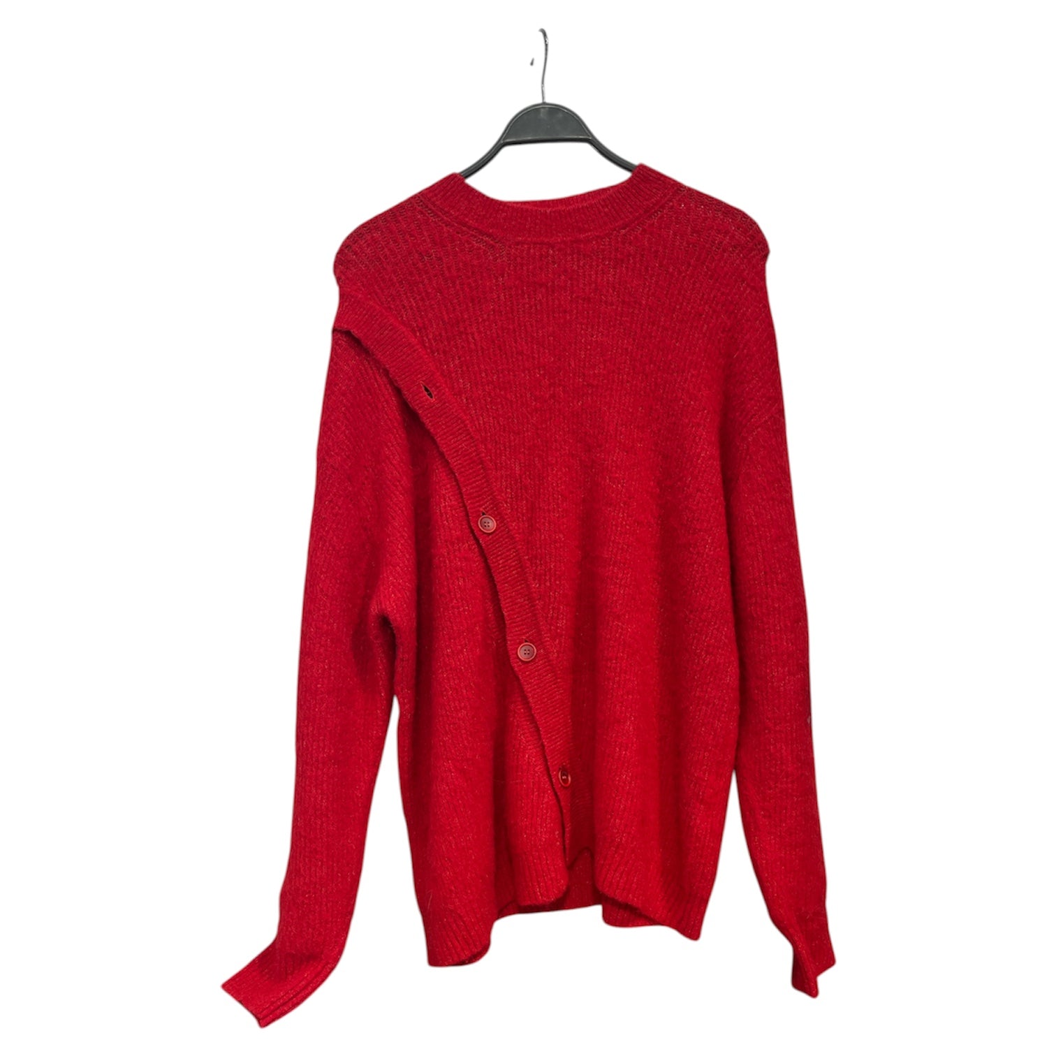 JACQUEMUS/Cardigan/L/Cotton/RED/ view 1