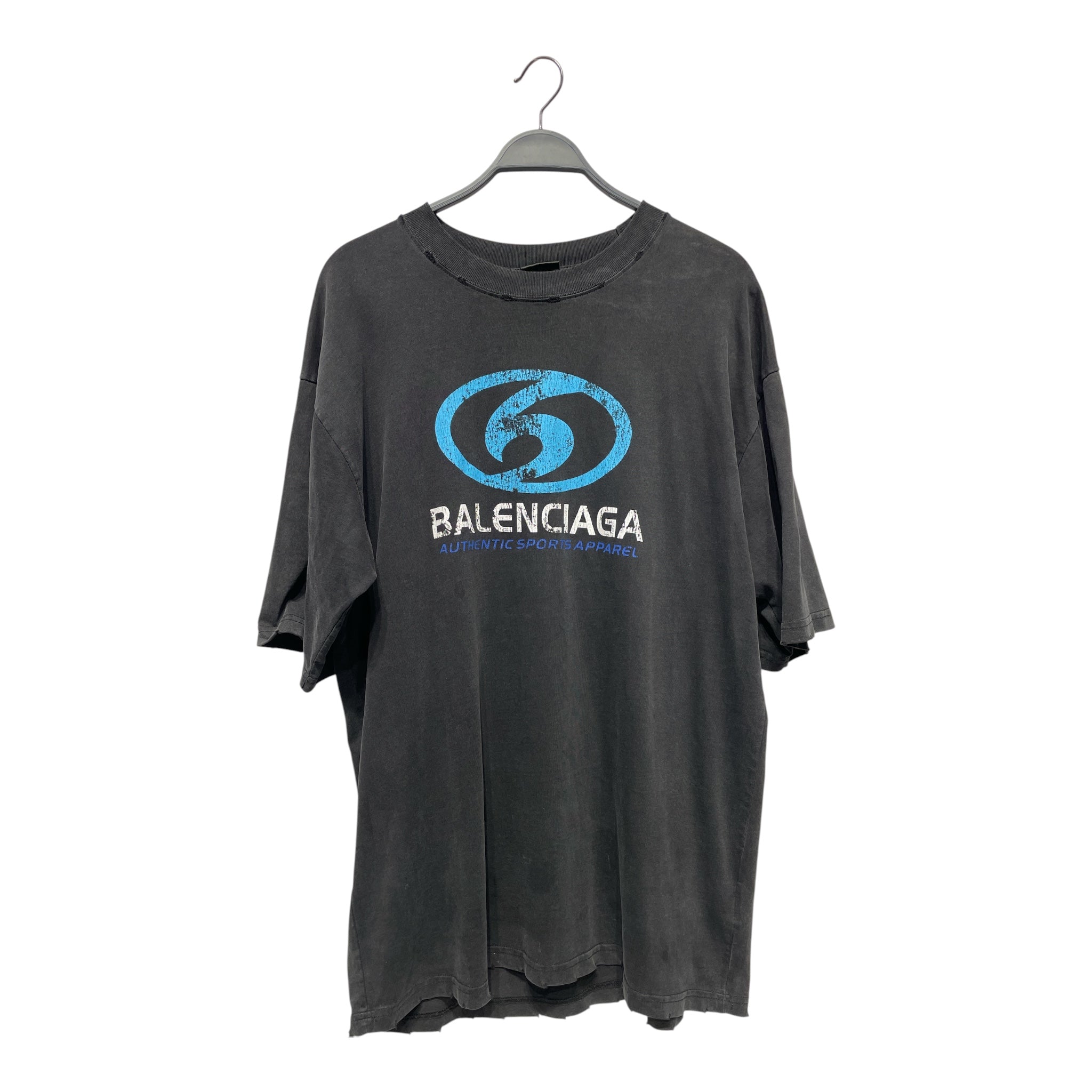 BALENCIAGA/T-Shirt/M/Cotton/BLK/AUTHENTIC SPORTS APPAREL view 1