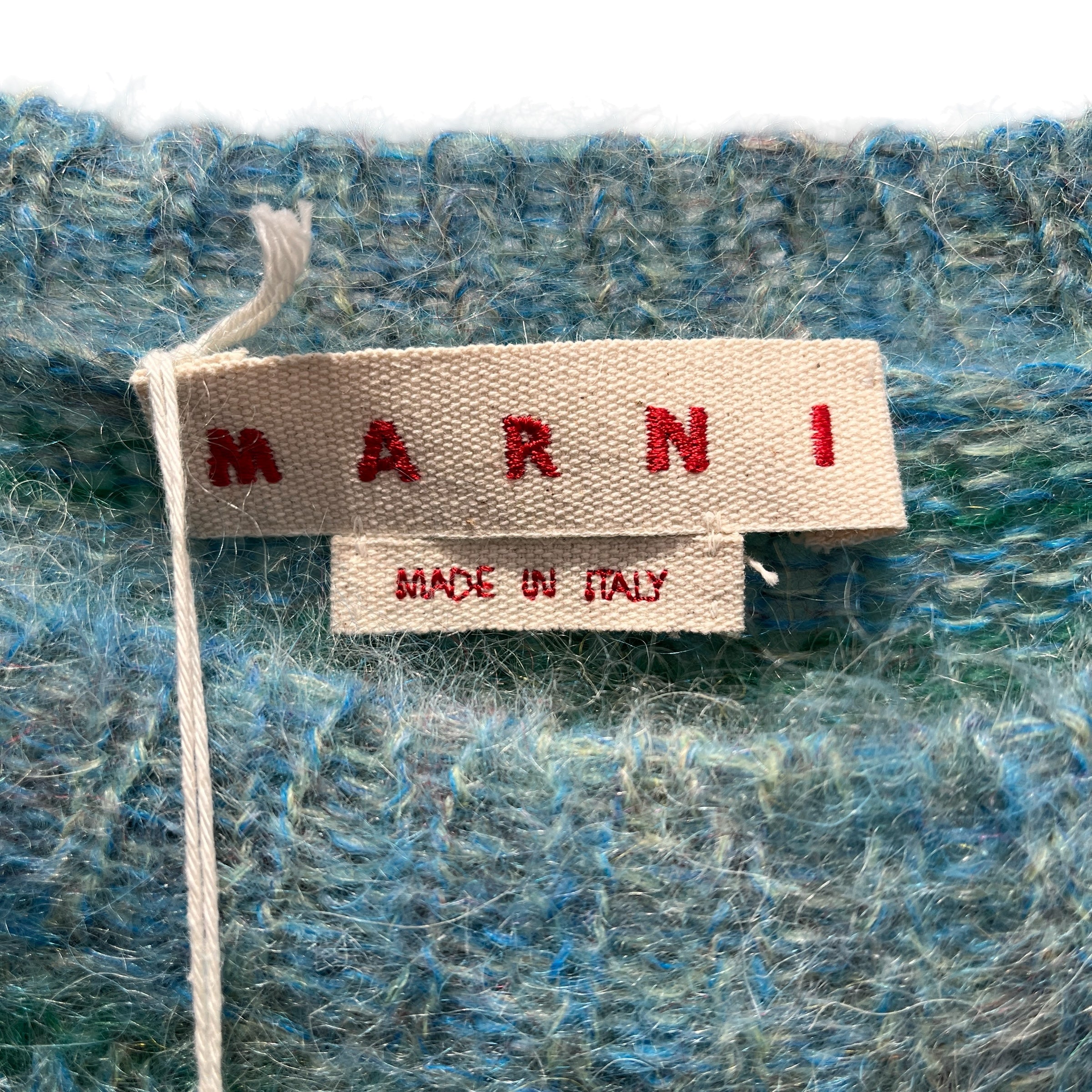 MARNI/Sweater/XL/Stripe/Wool/GRN/MOHAIR STRIPED KNIT SWEATER view 3