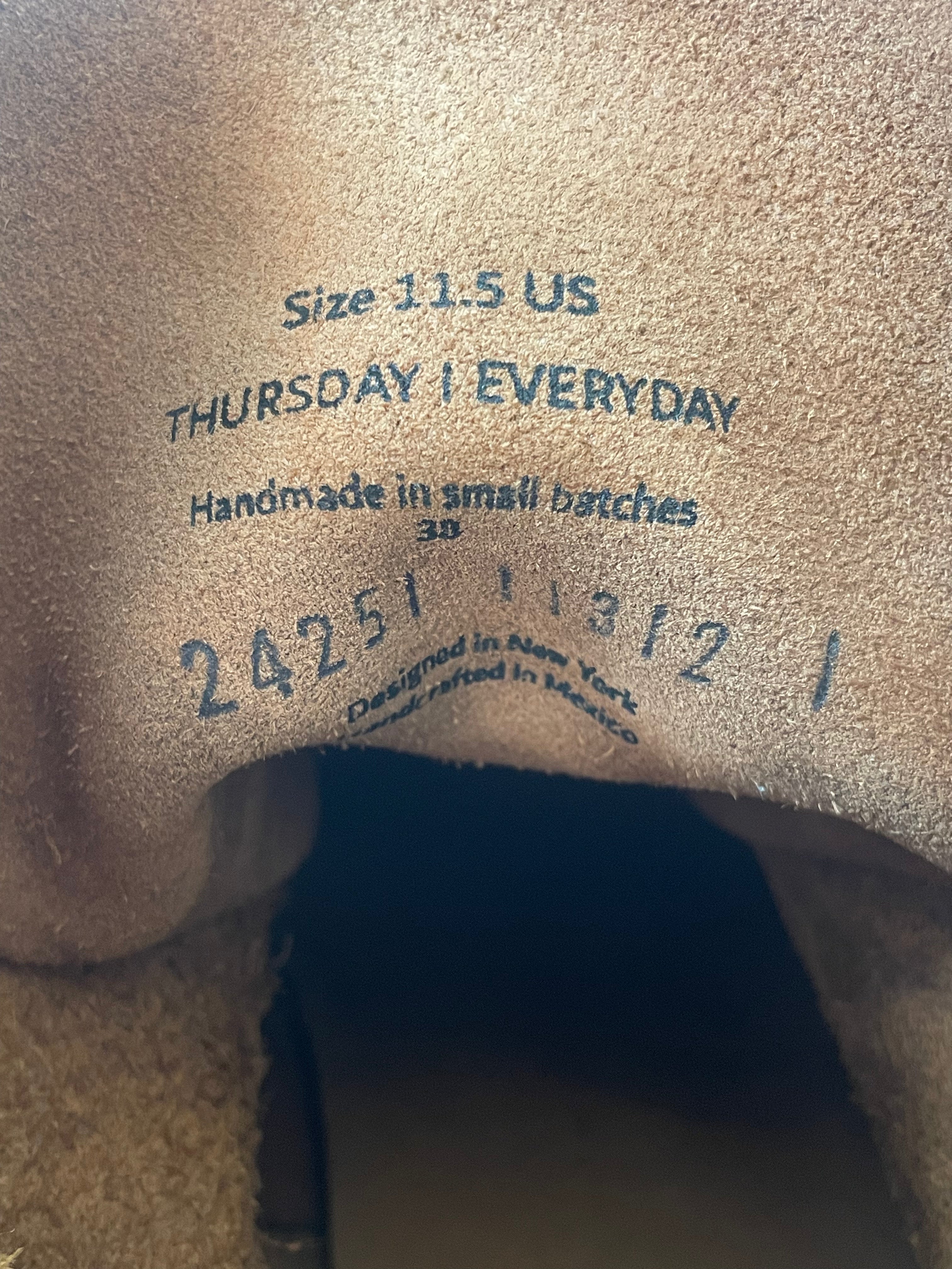 THURSDAY BOOT CO./Boots/US 11.5/Leather/CML/24265 11312 1 view 3