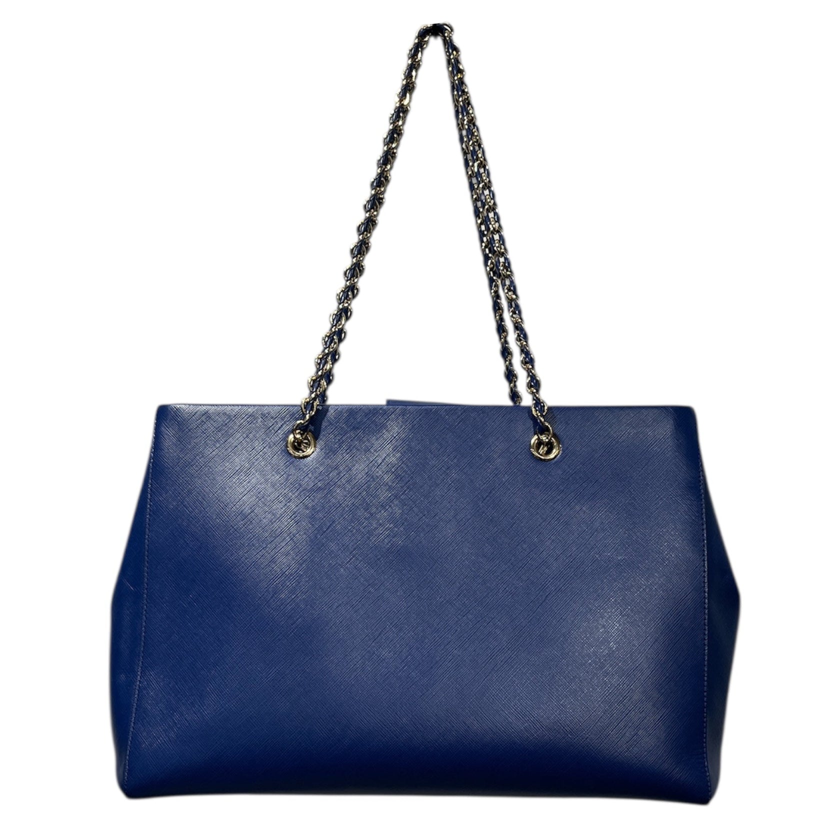 Salvatore Ferragamo/Hand Bag/Leather/BLU/CHAIN LINK SAFFIANO view 2