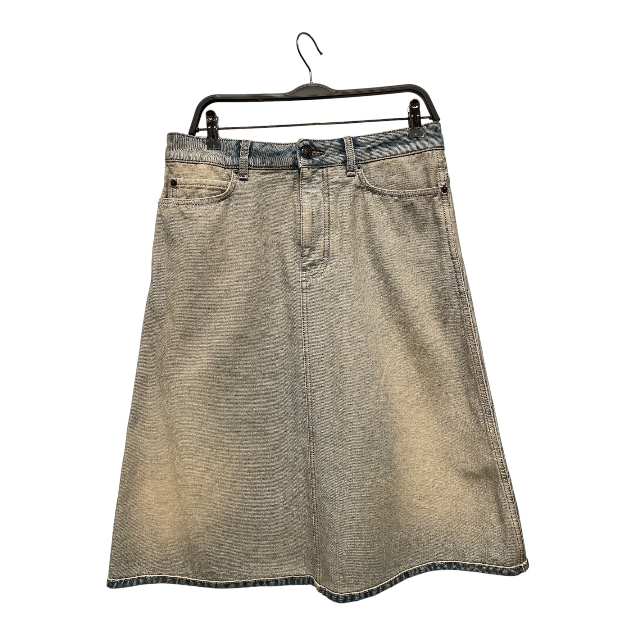 BALENCIAGA/Skirt/38/Denim/IDG/Midi Length/LIGHT WASH KHK TAG view 1