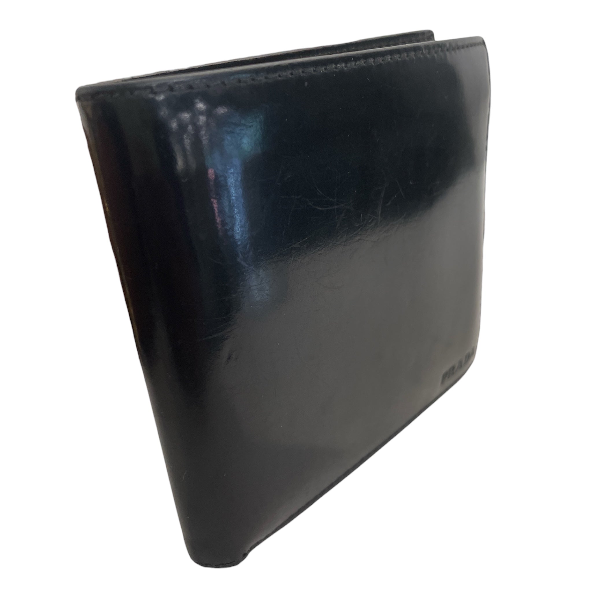 PRADA/Bifold Wallet/Leather/BLK/Spazzolato Bifold Wallet view 6