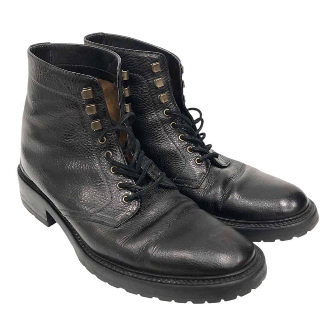 SAINT LAURENT/Lace Up Boots/EU 42/Leather/BLK/ view 1