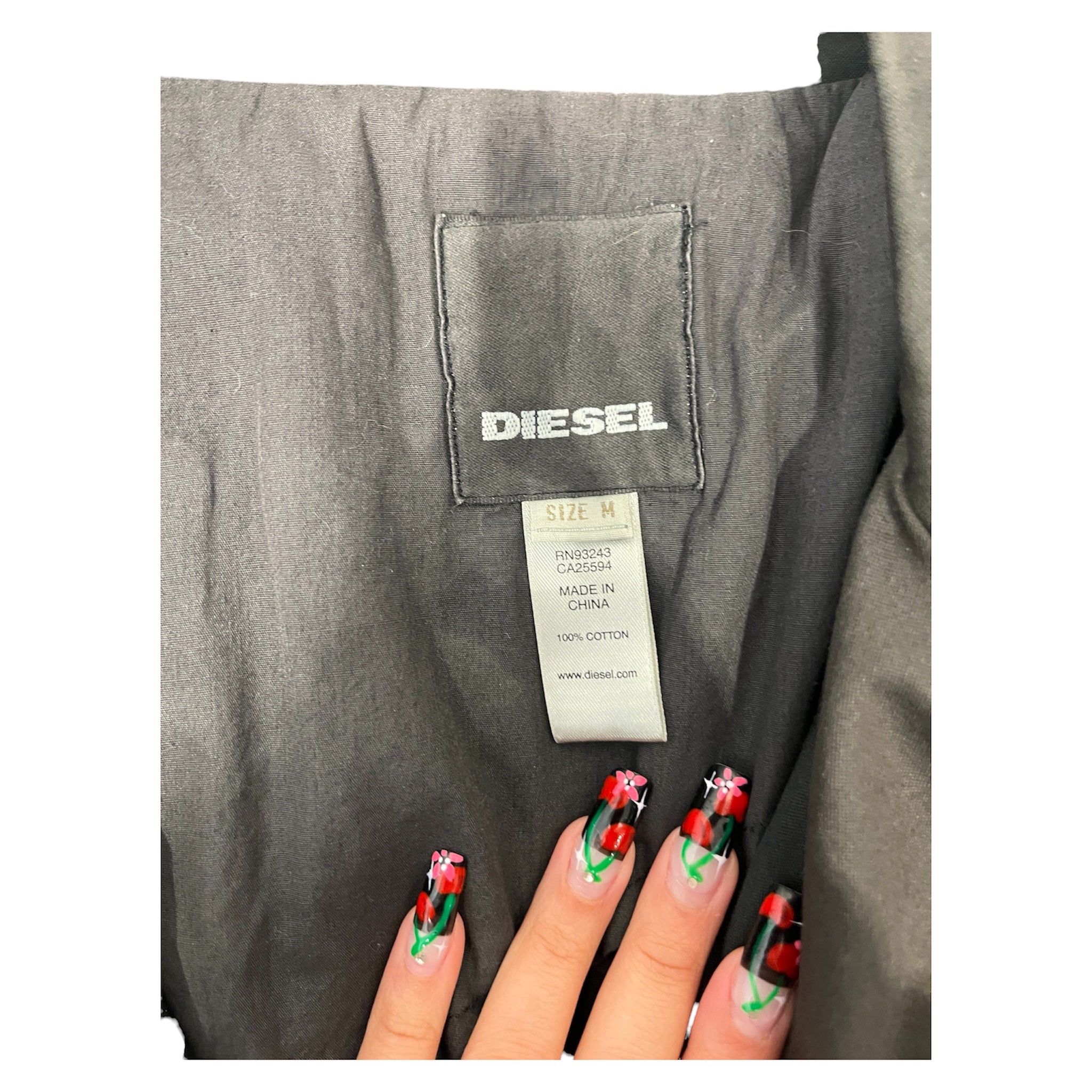 DIESEL/Military Jkt/M/Cotton/GRY/diesel millitary jacket view 3