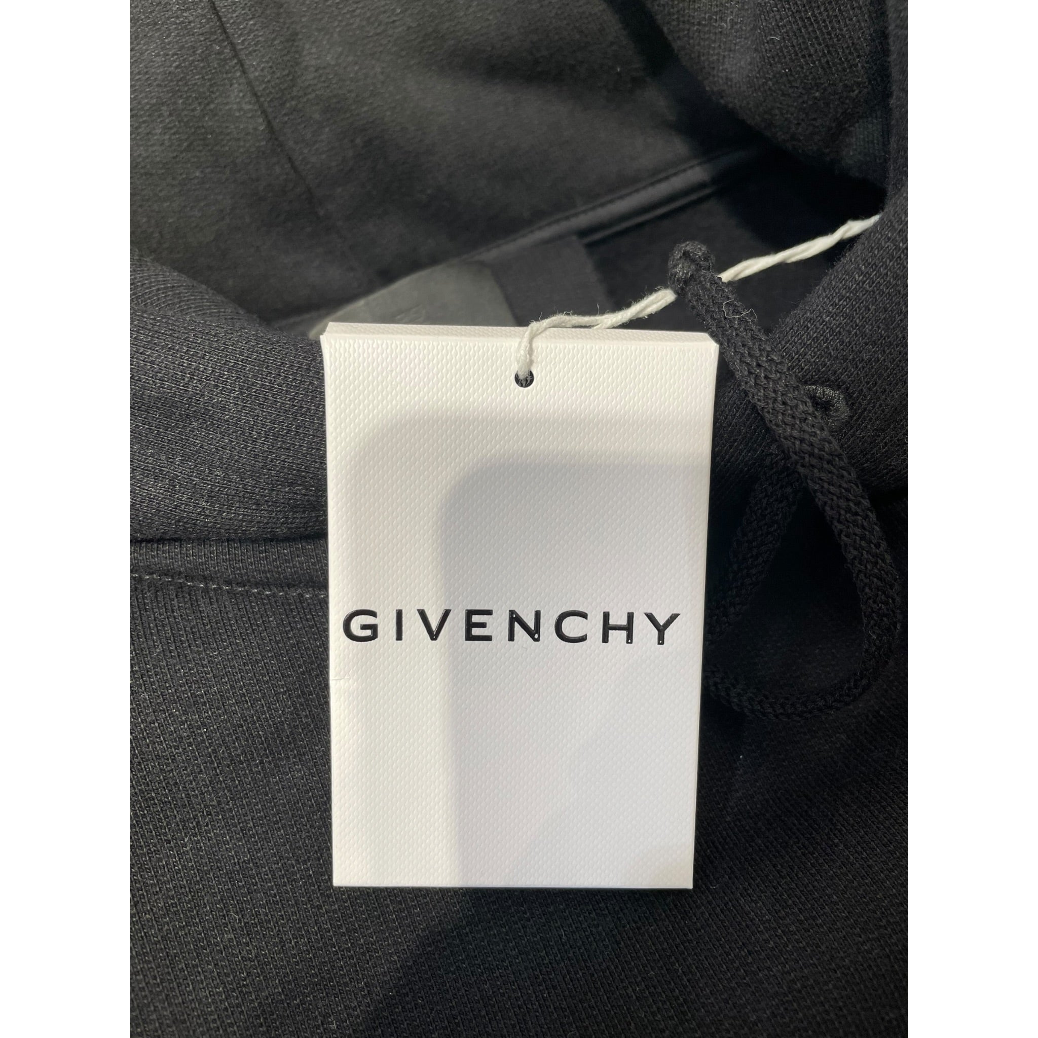 GIVENCHY/Hoodie/XS/Cotton/BLK/cropped w/ embroidered logo view 4