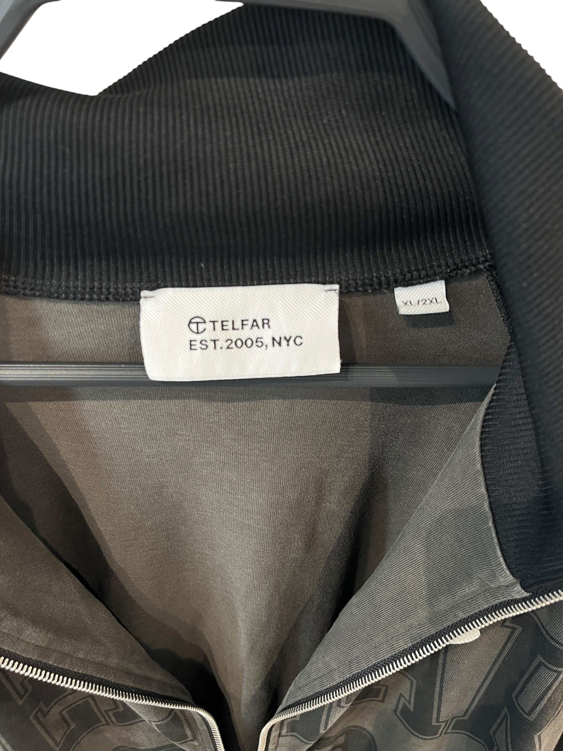 Telfar/Souvenir Jkt/XL/Cotton/GRY/No Collar/All Over Print/SS22 view 3