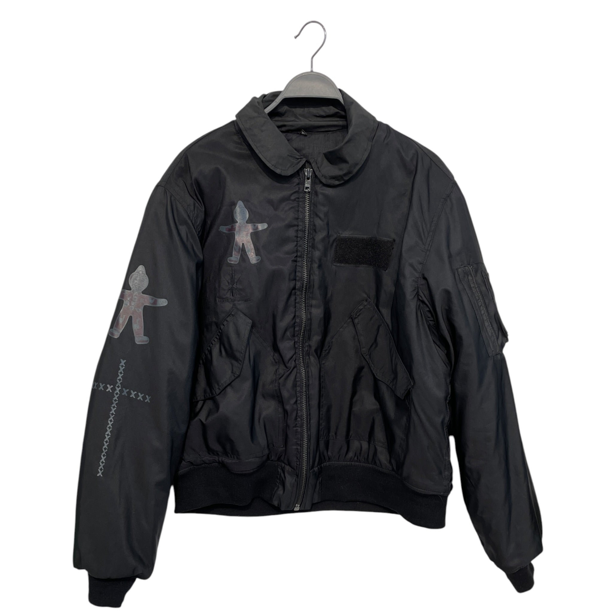 basketcase gallery/Jacket/XL/Nylon/BLK/deer design back view 1