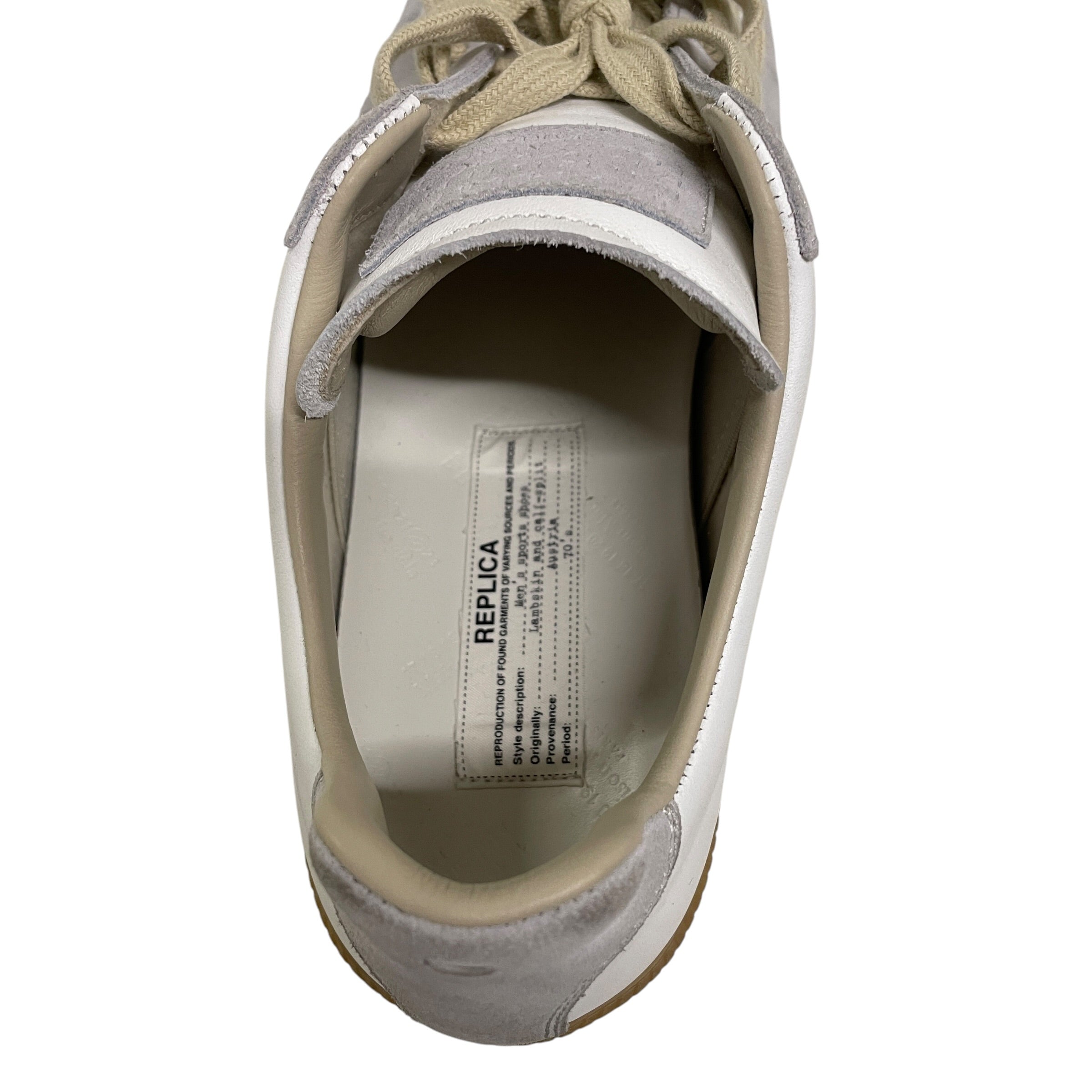 Maison Margiela/Low-Sneakers/US 9/Leather/WHT/white lowtop repliCA view 3