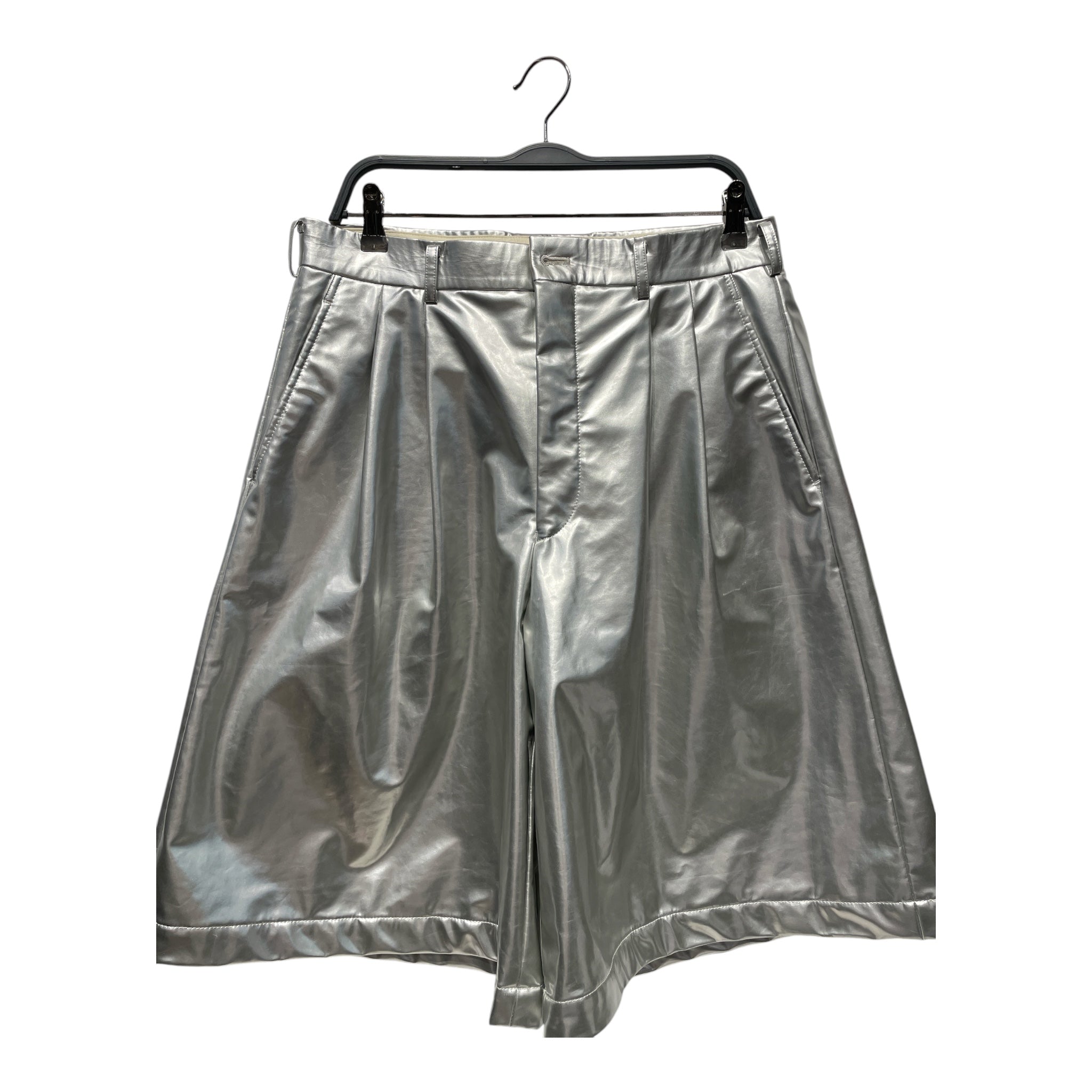 COMME des GARCONS HOMME PLUS/Shorts/L/SLV/METALLIC SHORTS view 1