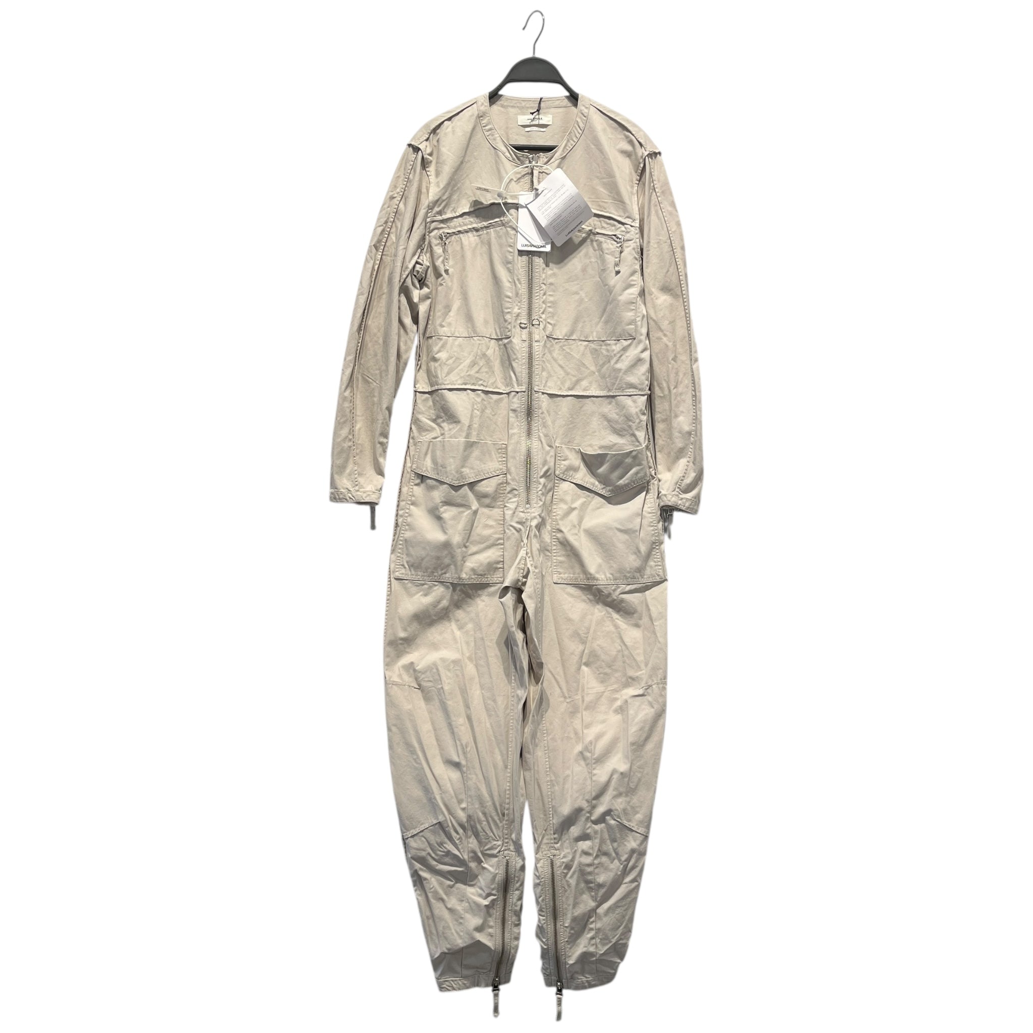 ISABEL MARANT ETOILE/Jumpsuits/S/Cotton/CRM/ZIPPER LS JUMPSUIT view 1
