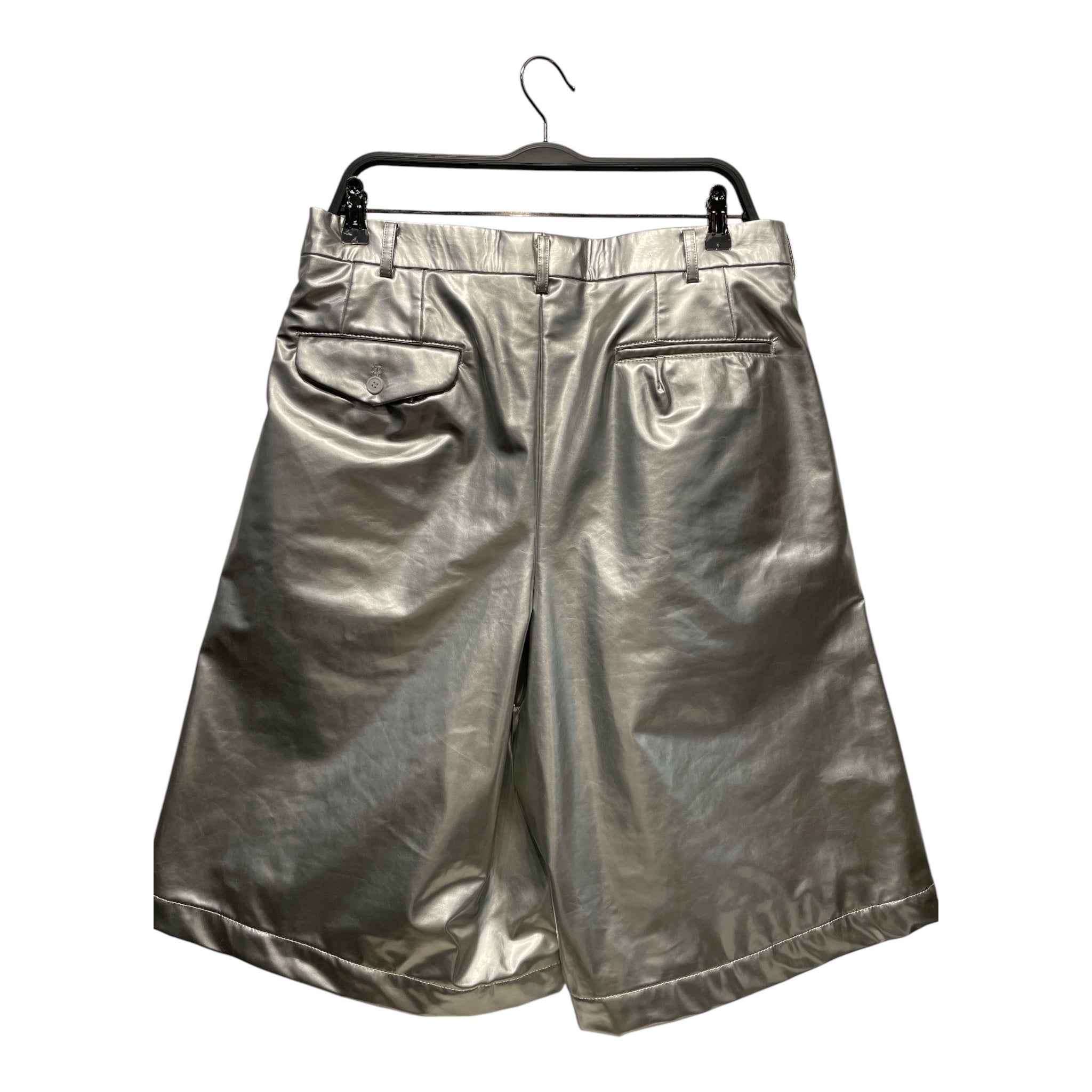 COMME des GARCONS HOMME PLUS/Shorts/L/SLV/METALLIC SHORTS view 2