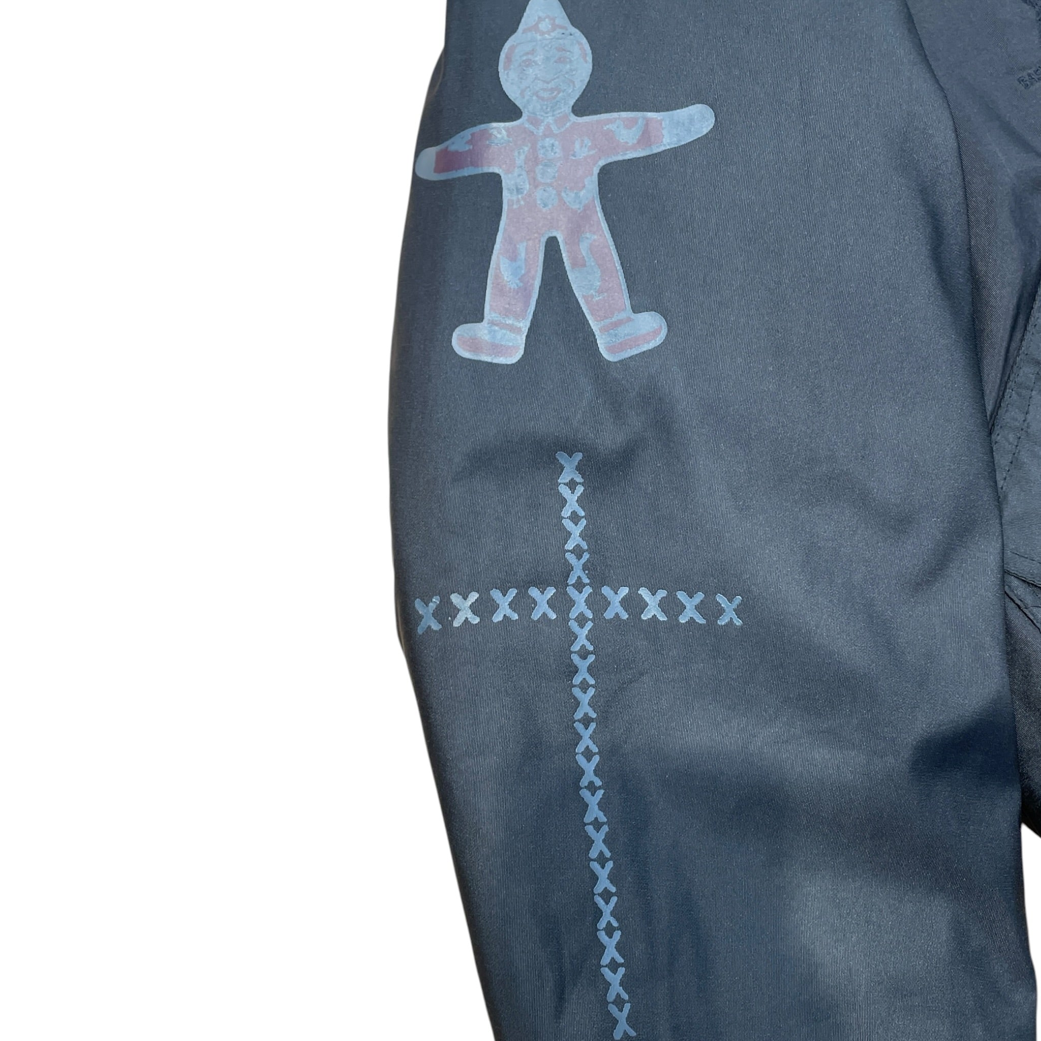 basketcase gallery/Jacket/XL/Nylon/BLK/deer design back view 4
