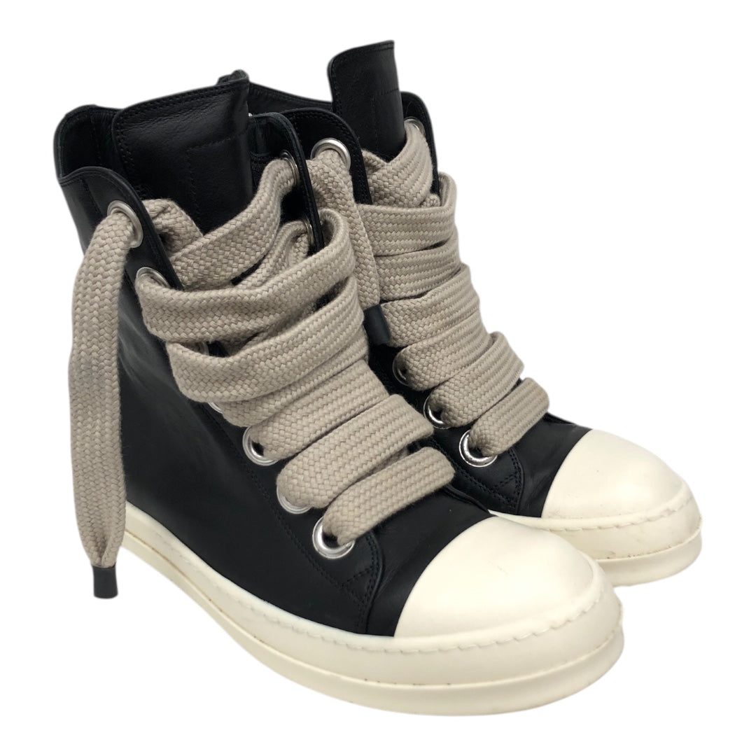 Rick Owens/Hi-Sneakers/US 8/Leather/BLK/Mainline Jumbolaces view 1