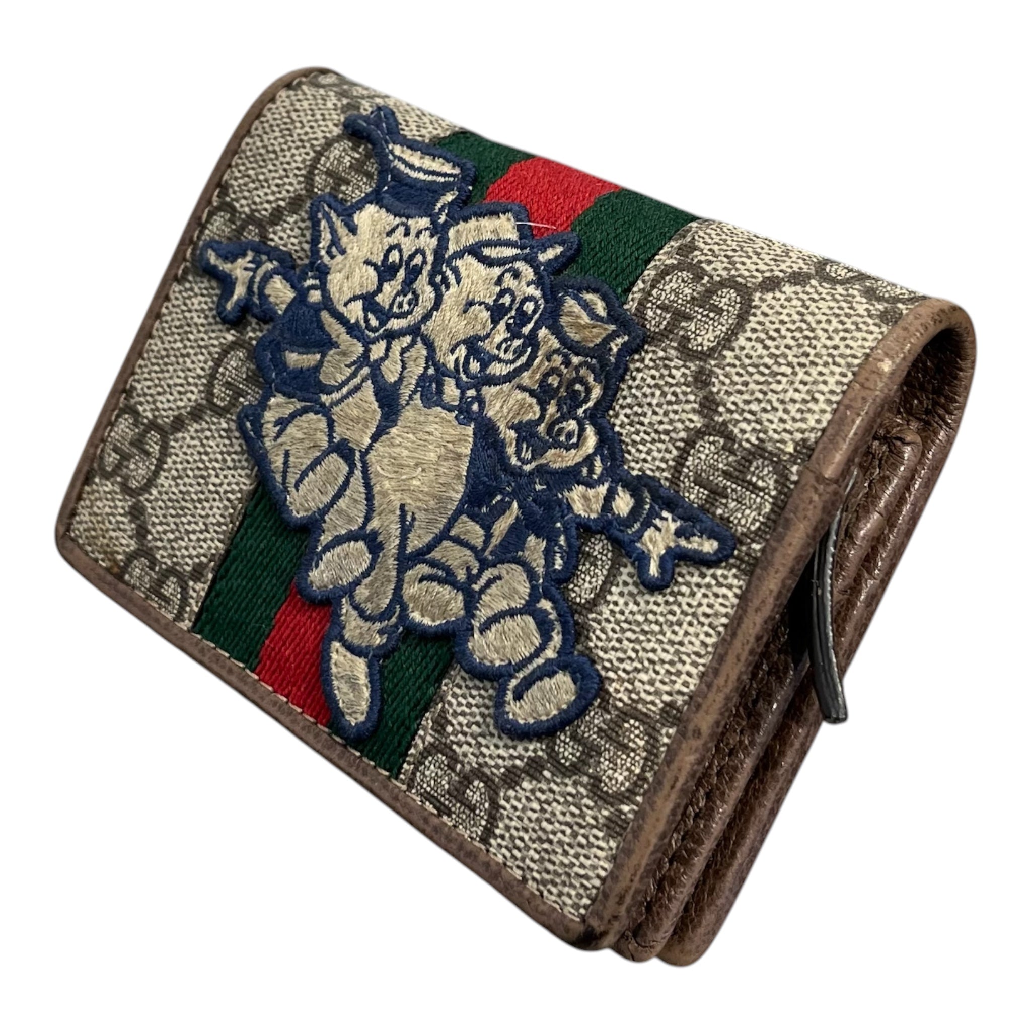 GUCCI/Wallet/Leather/BRW/L's/THREE LITTLE PIGS WALLET view 2