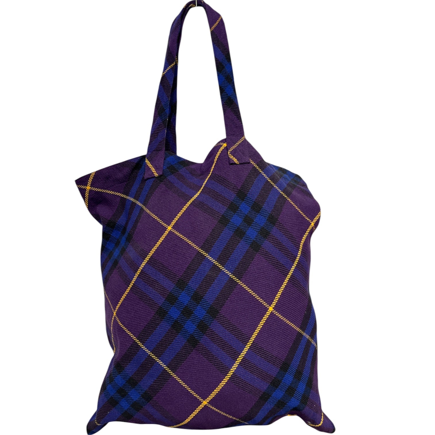 BURBERRY LONDON/Tote Bag/Plaid/Cotton/PPL/plaid burberry tote view 1