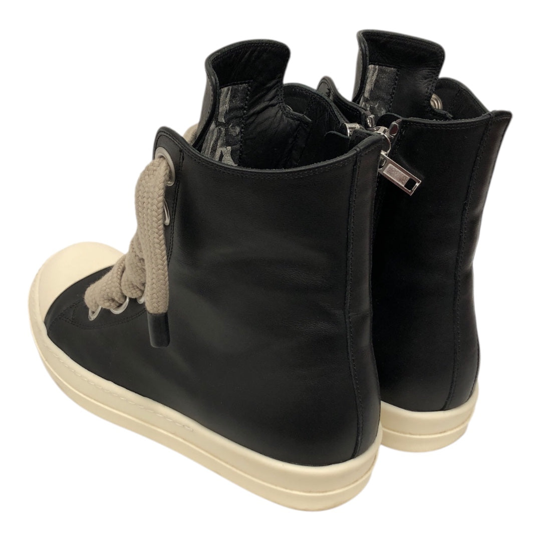 Rick Owens/Hi-Sneakers/US 8/Leather/BLK/Mainline Jumbolaces view 2