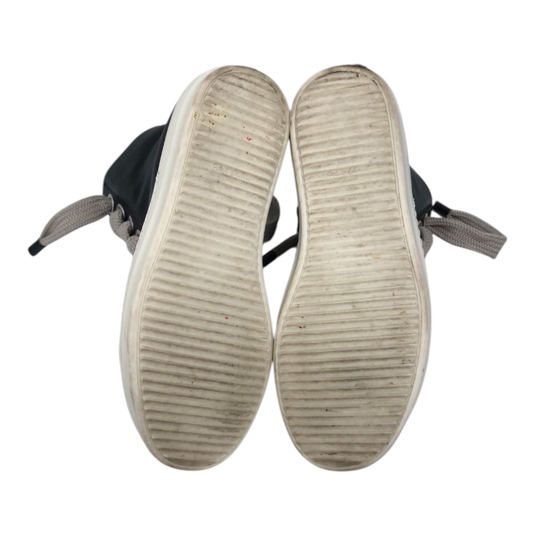 Rick Owens/Hi-Sneakers/US 8/Leather/BLK/Mainline Jumbolaces view 4