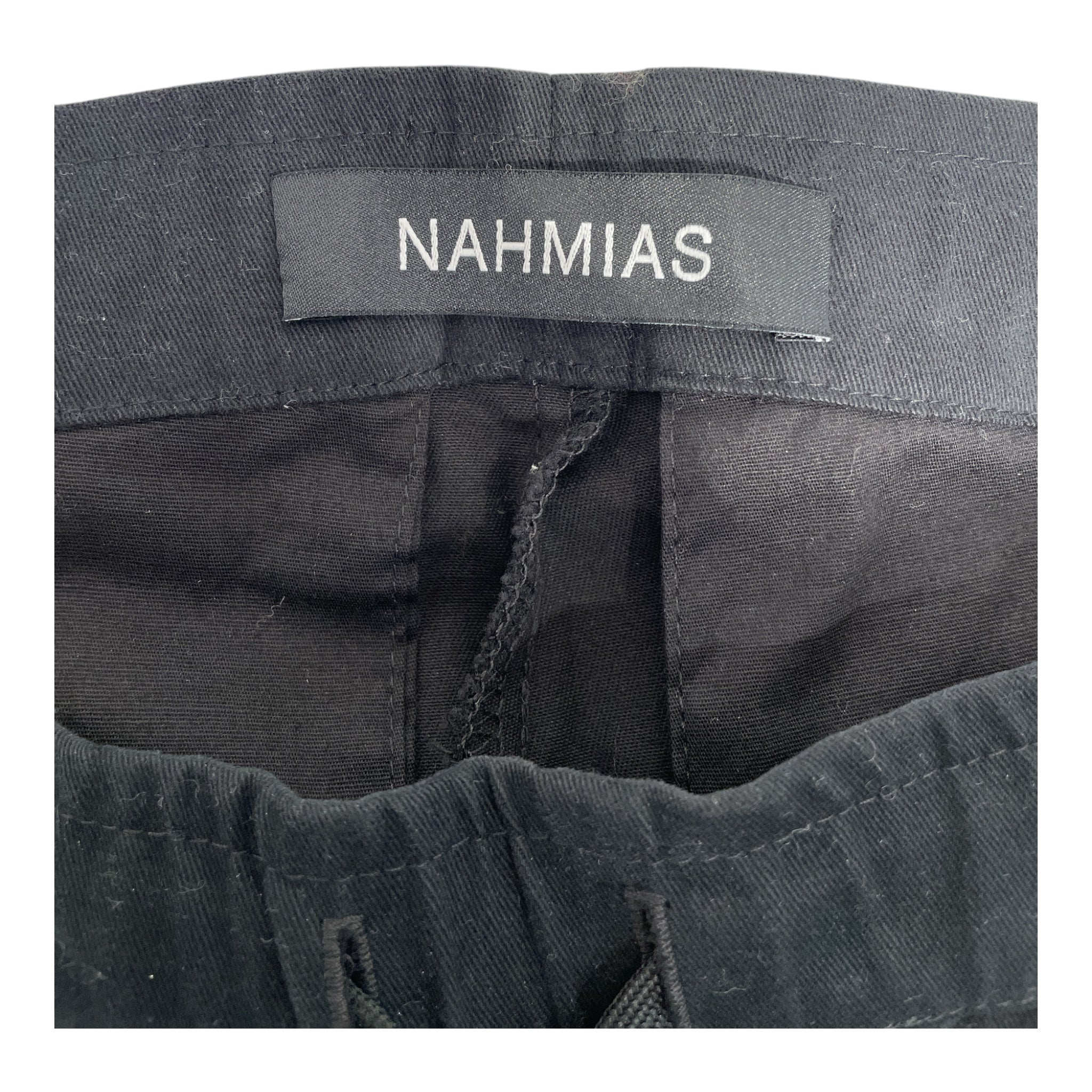 NAHMIAS/Pants/30/Cotton/BLK/BUTTONS DOWN THE SIDE view 3
