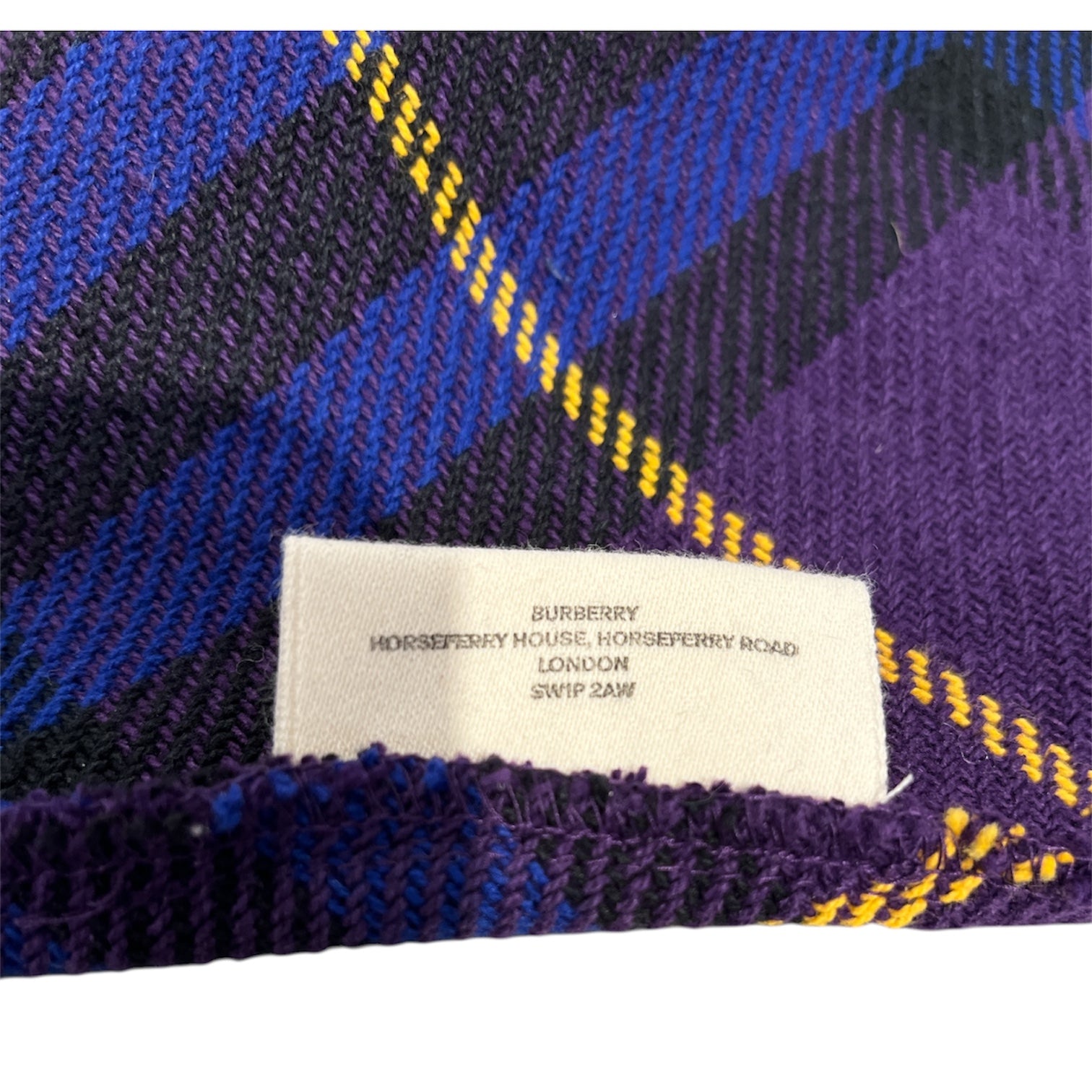 BURBERRY LONDON/Tote Bag/Plaid/Cotton/PPL/plaid burberry tote view 5