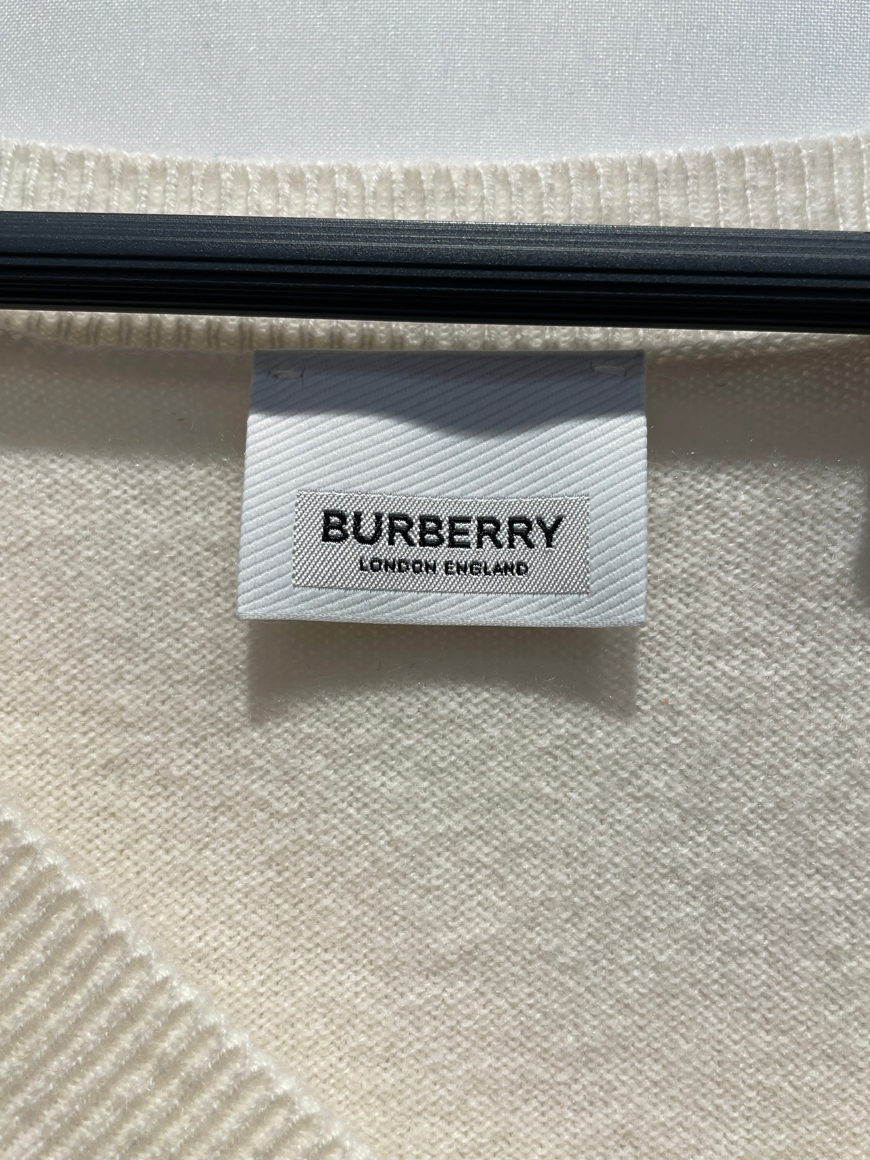 BURBERRY/Sweater/L/Cashmere/CRM/ view 3