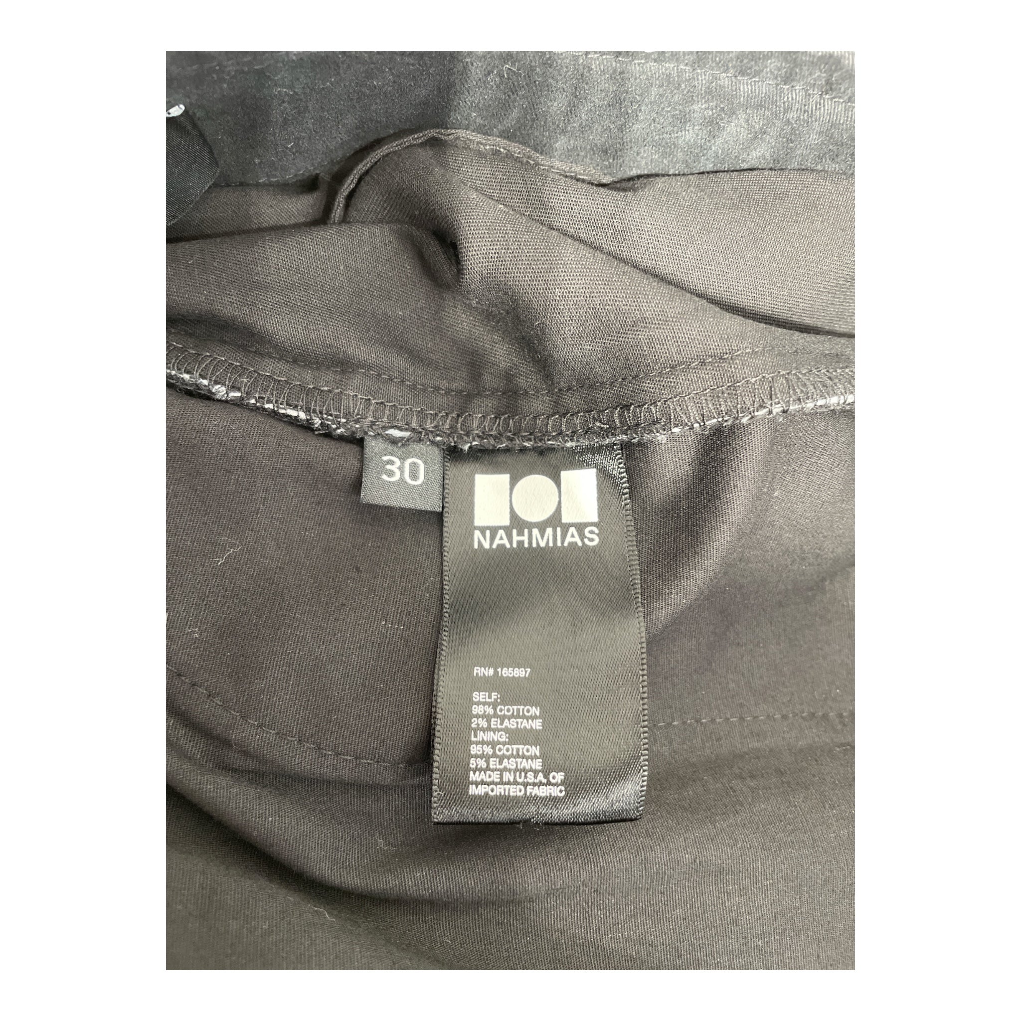 NAHMIAS/Pants/30/Cotton/BLK/BUTTONS DOWN THE SIDE view 4