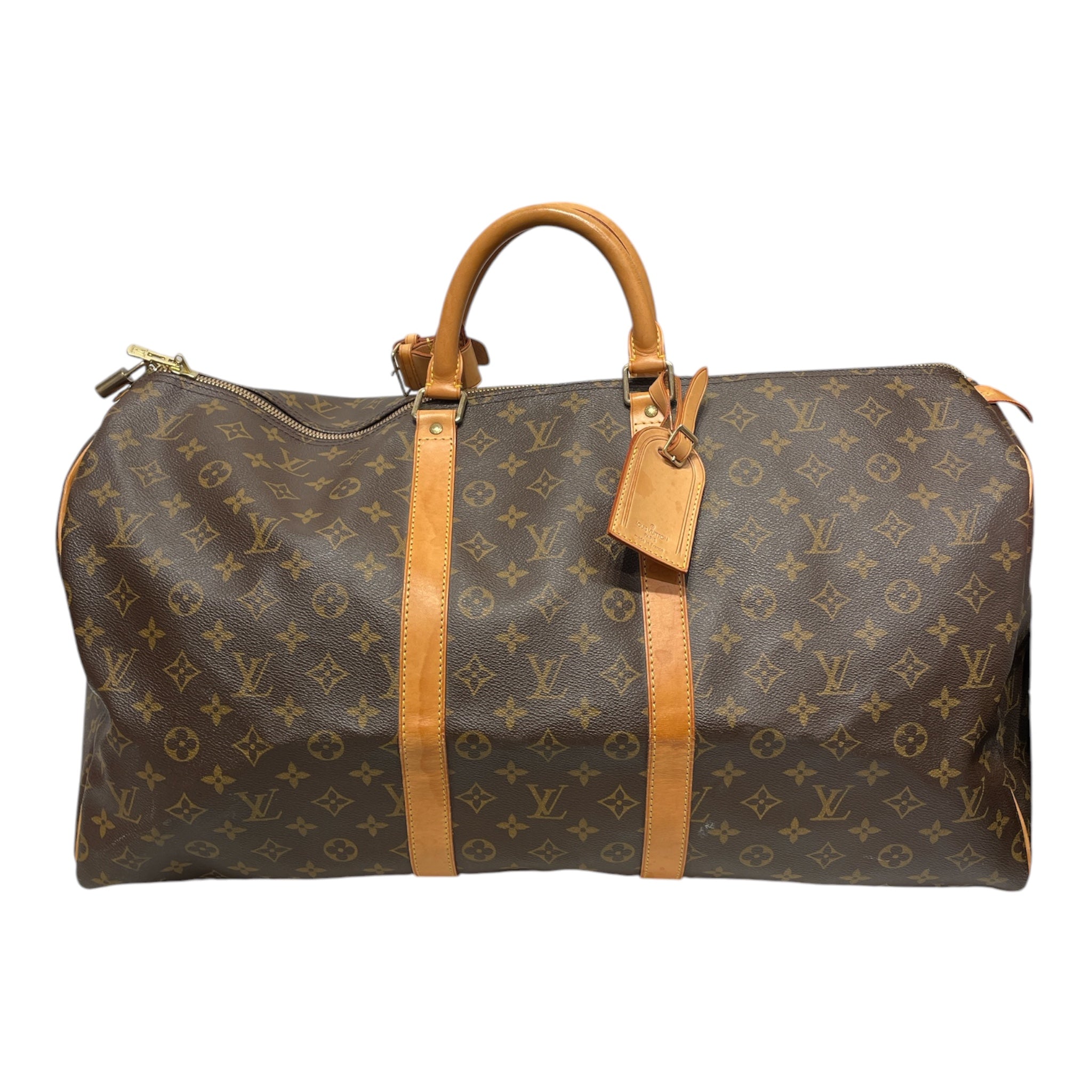 LOUIS VUITTON/Luggage/Monogram/Leather/BRW/KEEPALL 55 DUFFLE view 1