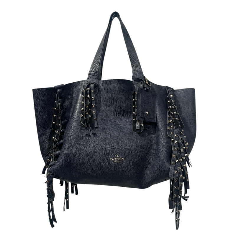 VALENTINO GARAVANI/Tote Bag/Leather/NVY/