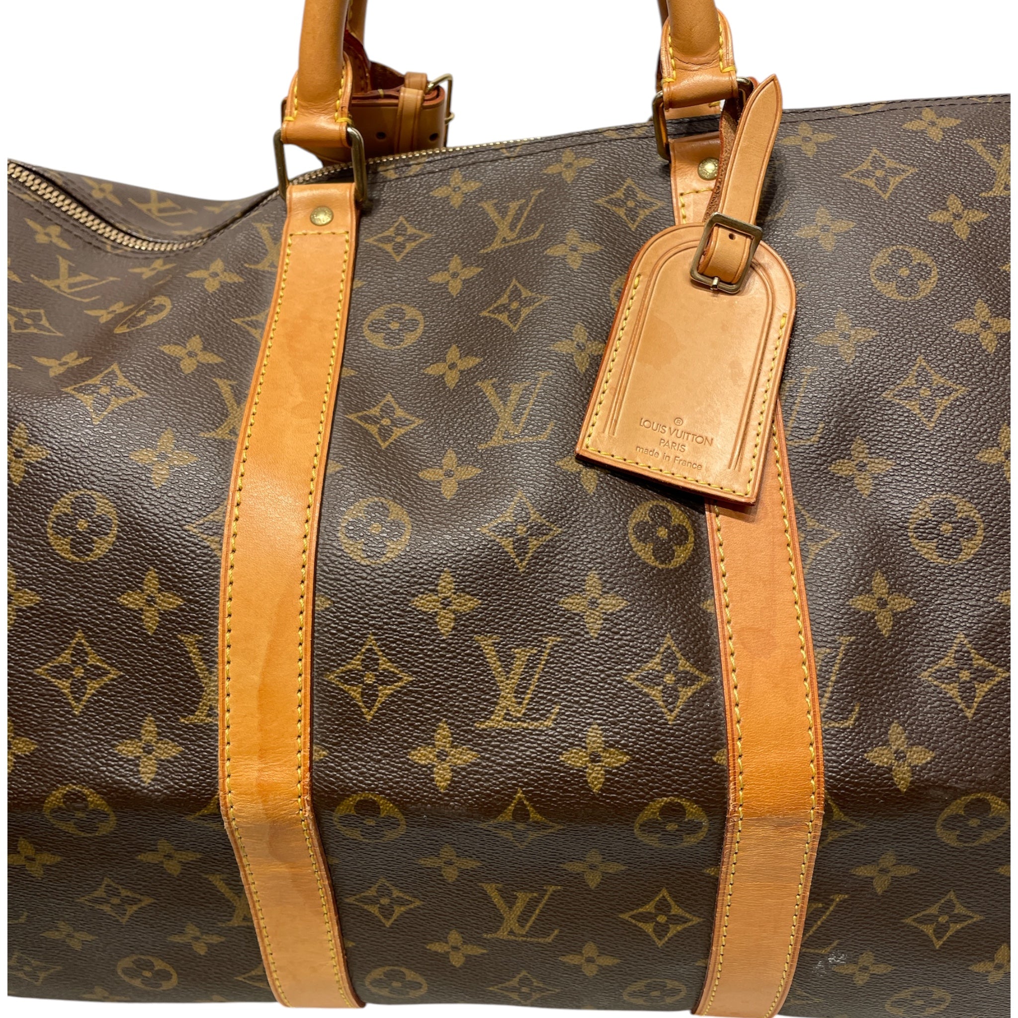 LOUIS VUITTON/Luggage/Monogram/Leather/BRW/KEEPALL 55 DUFFLE view 8