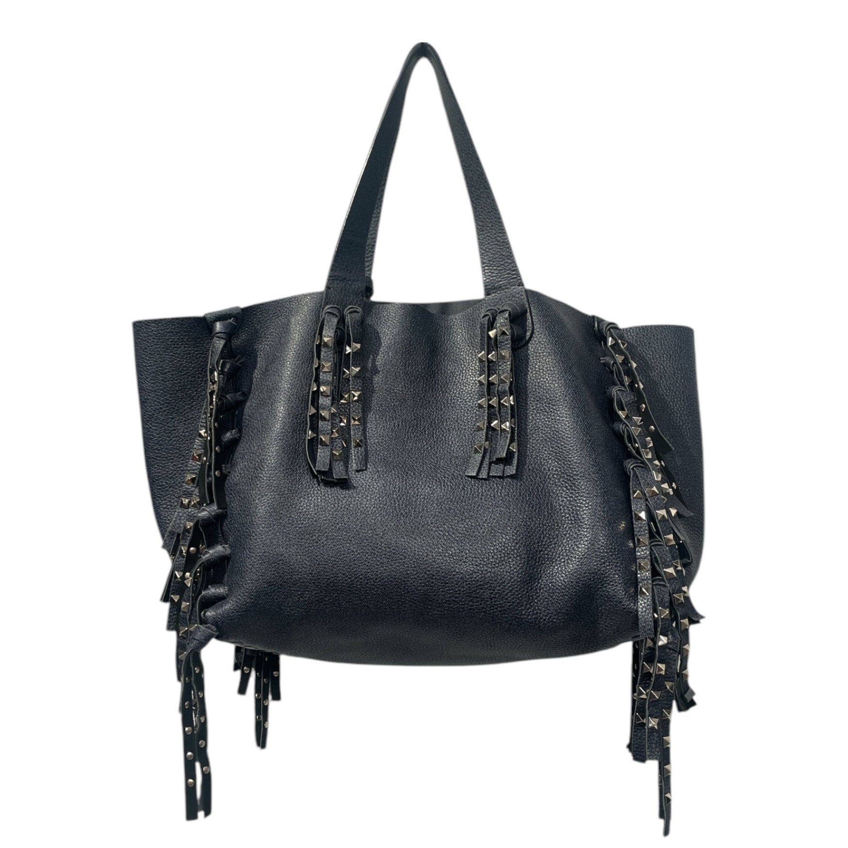 VALENTINO GARAVANI/Tote Bag/Leather/NVY/ view 2