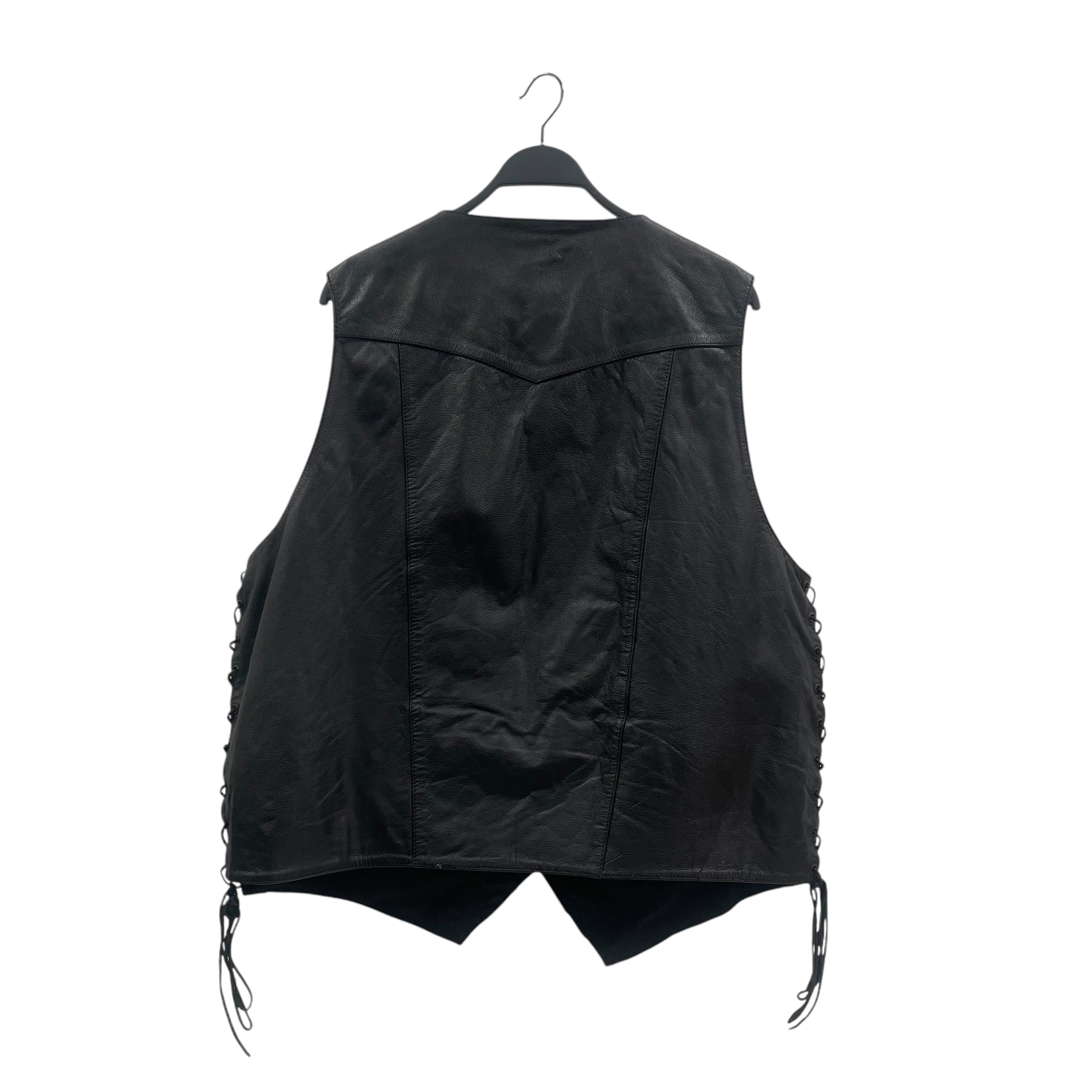 Vintage/Vest/XXXXXL/Leather/BLK/MOTERCYLCE VEST/PO M12 7061 view 2