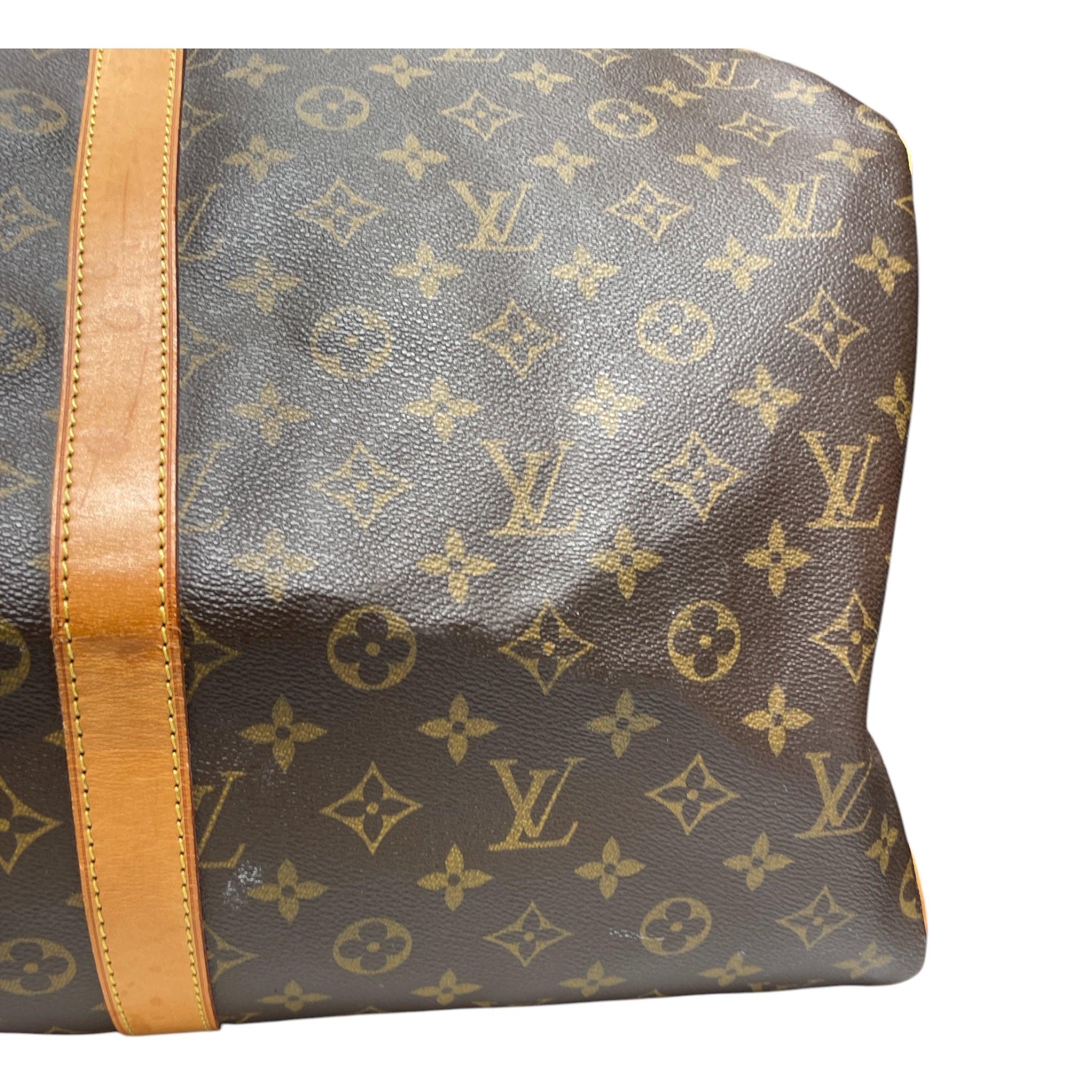 LOUIS VUITTON/Luggage/Monogram/Leather/BRW/KEEPALL 55 DUFFLE view 5