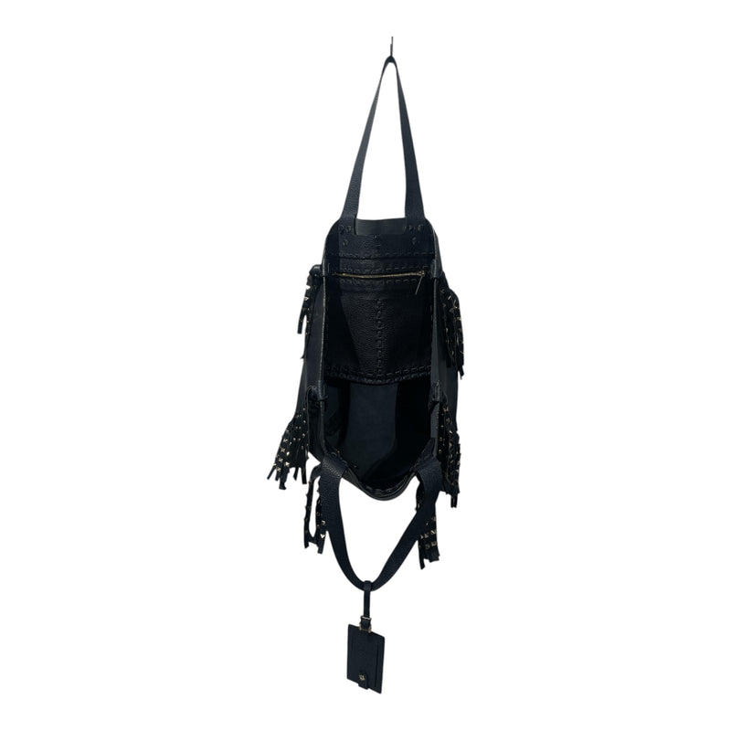 VALENTINO GARAVANI/Tote Bag/Leather/NVY/