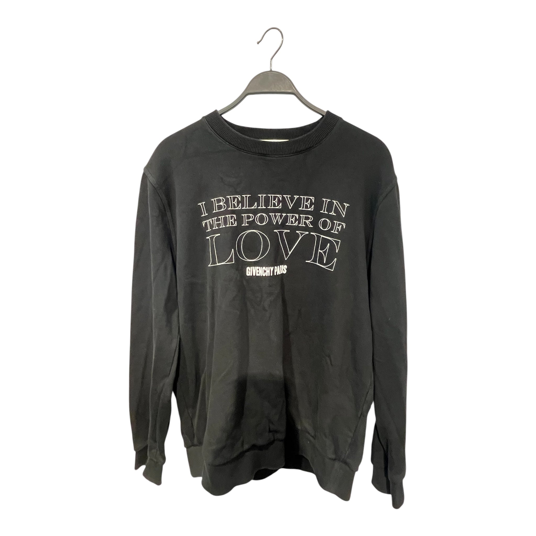 GIVENCHY/Sweatshirt/L/Graphic/Cotton/BLK/Pullover/16F7340 power of love view 1