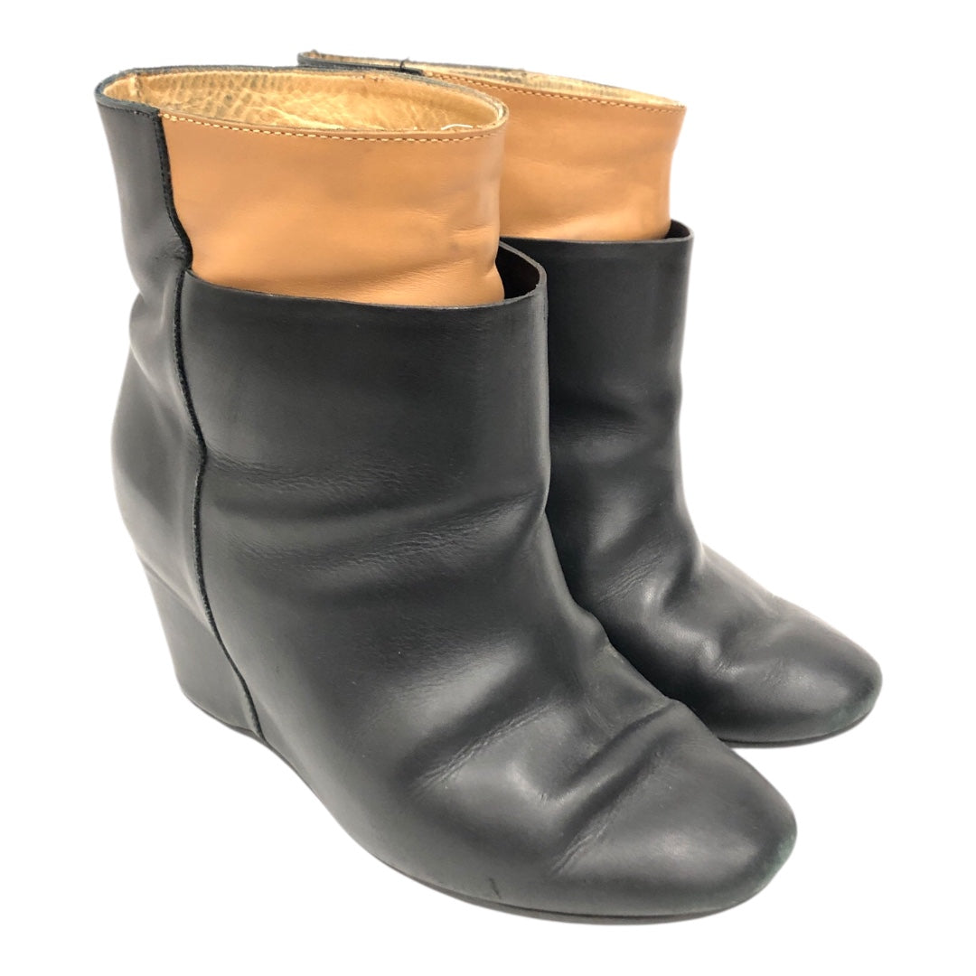MM6/Booties/EU 37/Leather/BLK/Wedge view 1